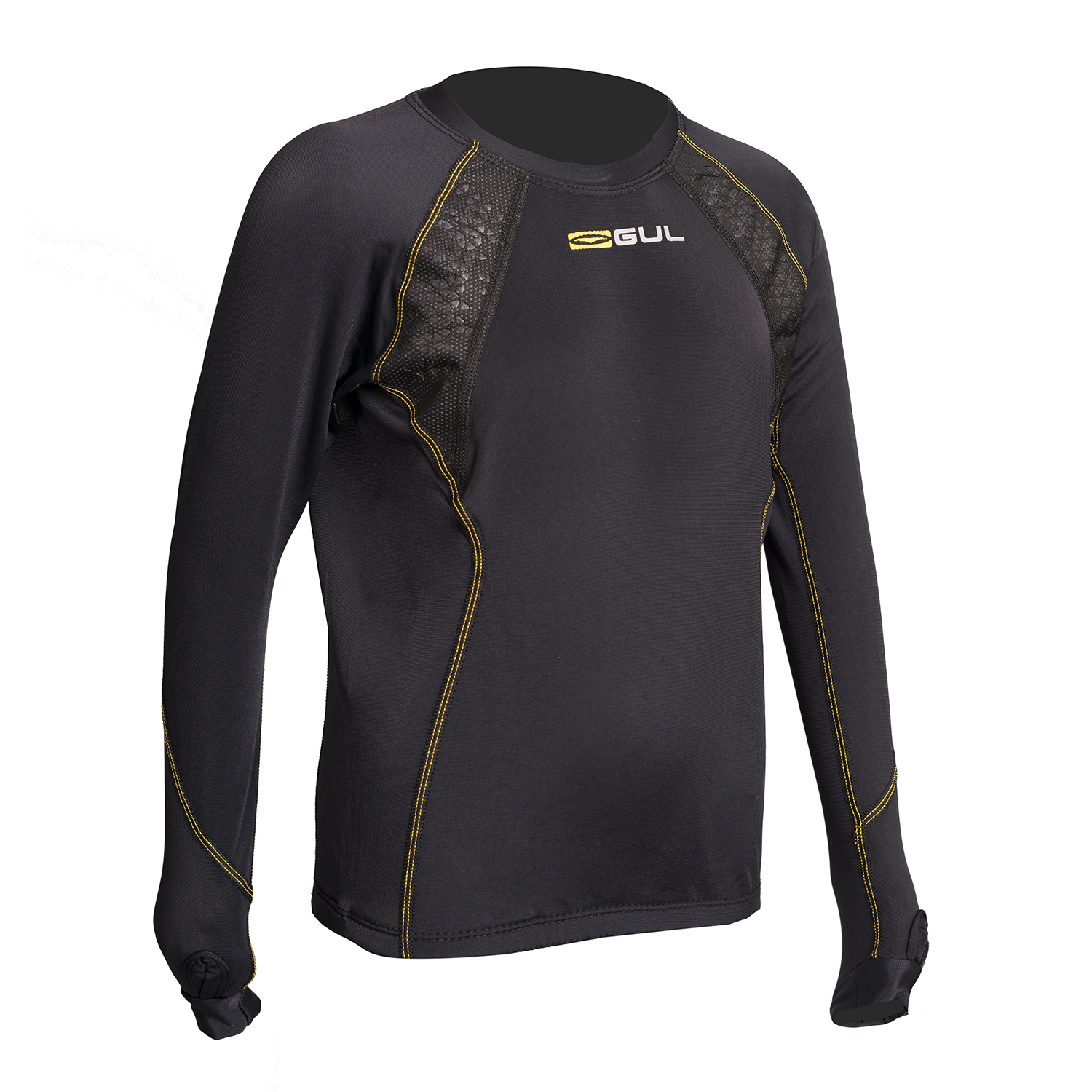 Gul Junior Evolite Thermal Manga Larga Top - Negro