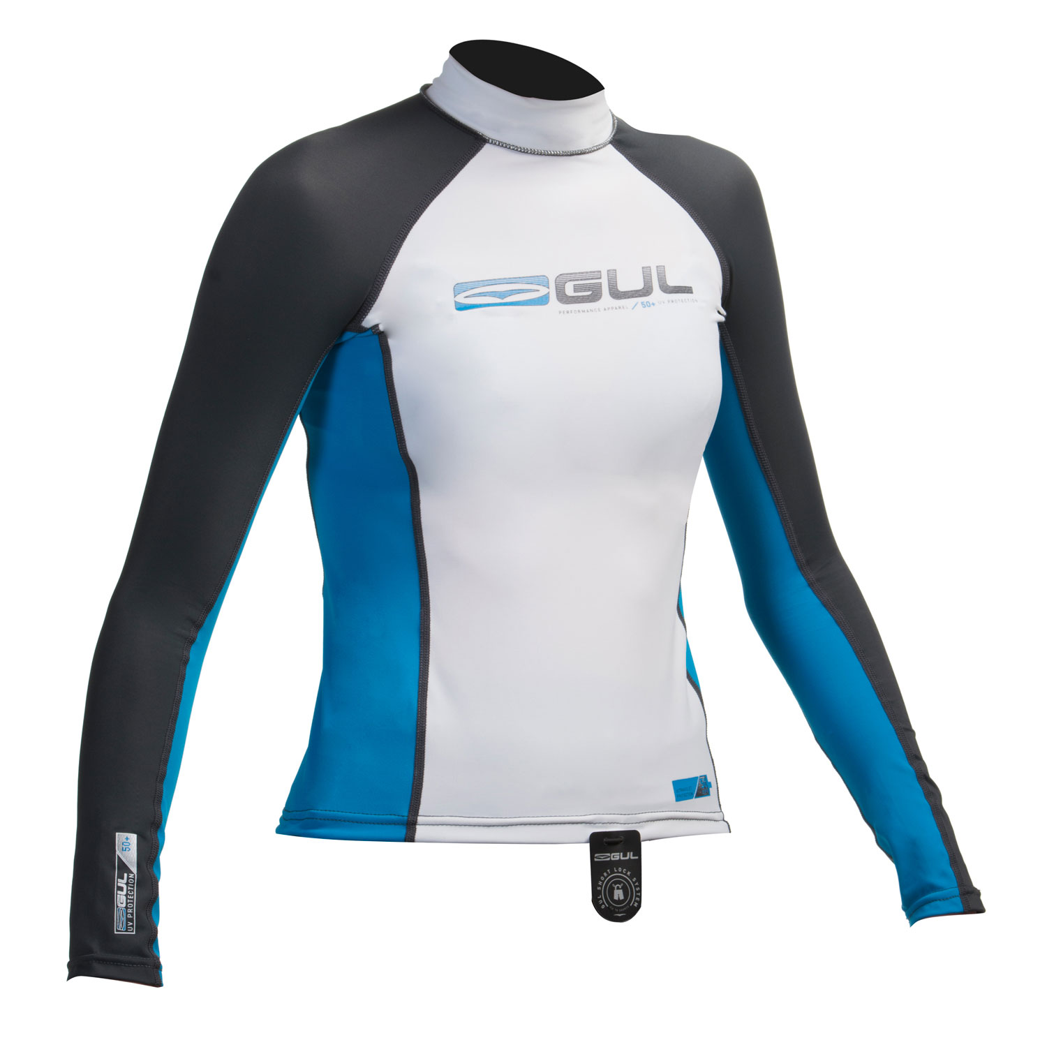 Gul Júnior Manga Larga Rashguard - Blanco / Crip