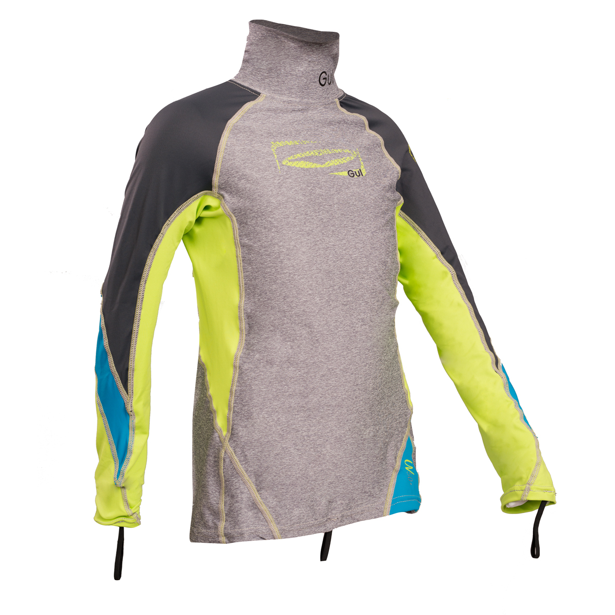 Gul Junior Manga Larga Rashvest - Marl / Lime