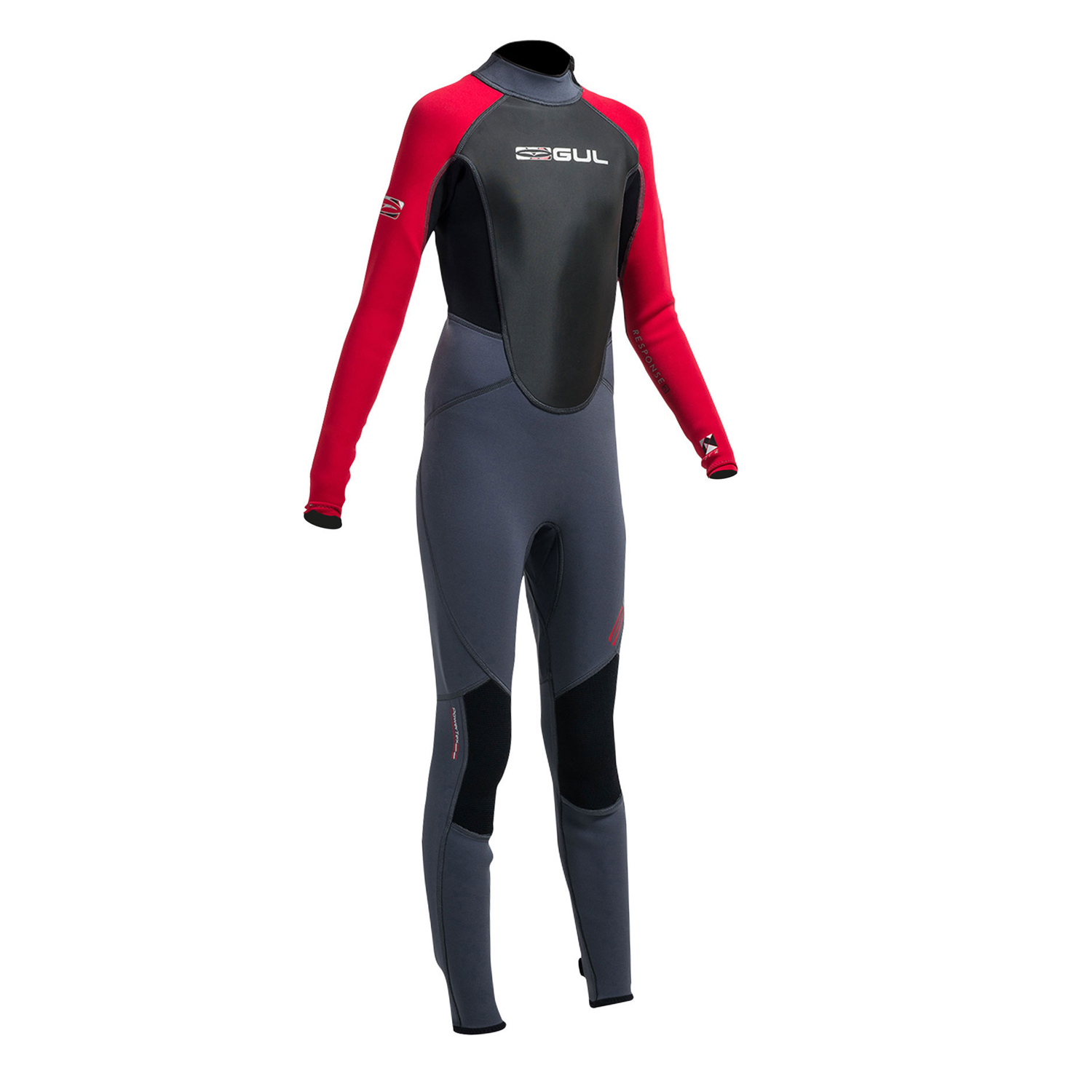 Gul Junior Respuesta 3 / 2Mm Flatlock T2 Vapor Traje - Gráfico / Rojo