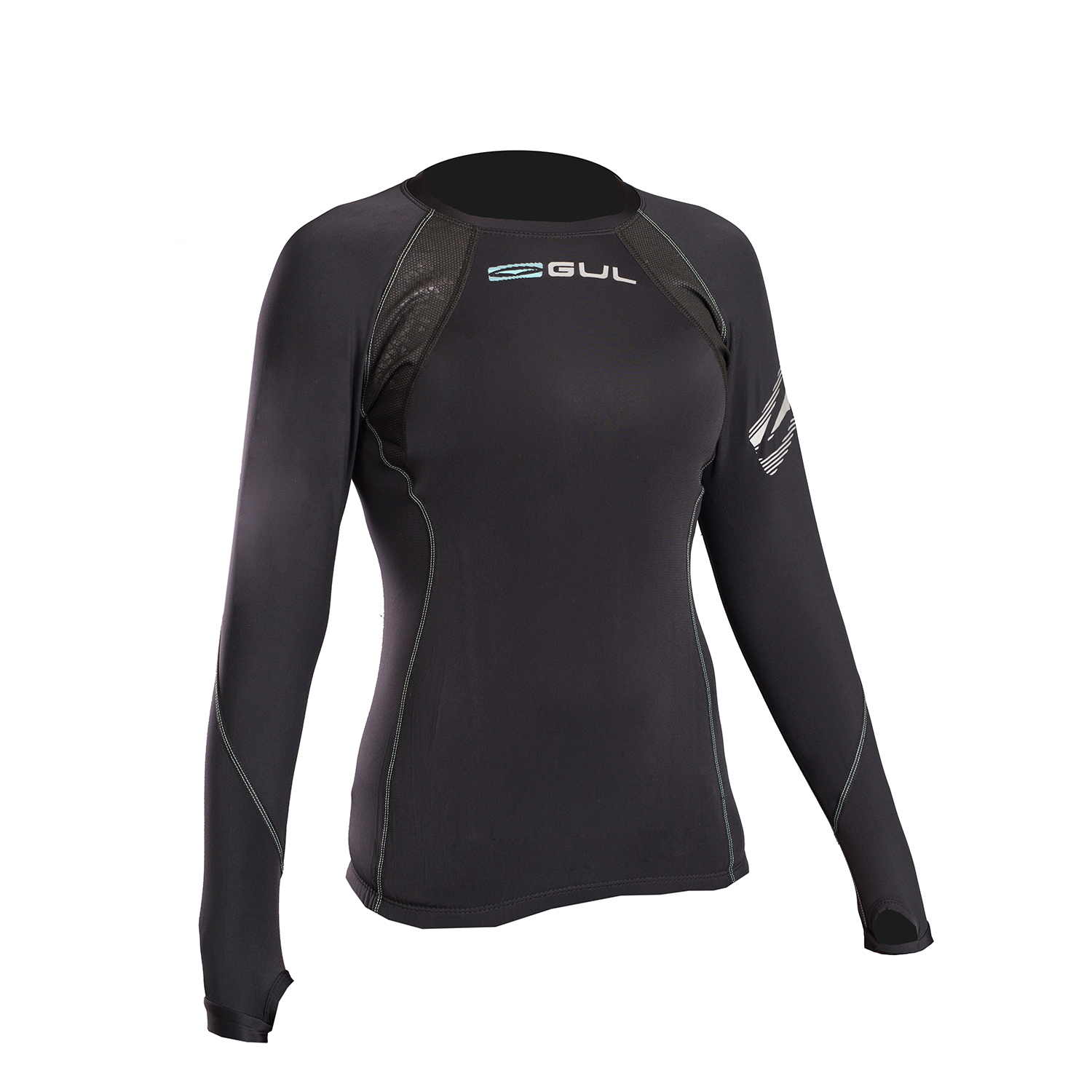 Gul Ladies Evolite Fl Thermal Long Sleeve Top - Negro