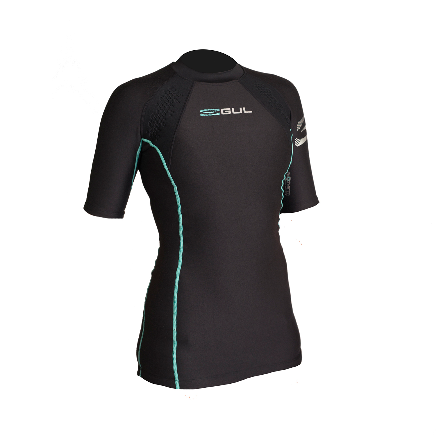 Gul Ladies Evotherm Fl Thermal Manga Corta Top - Negro
