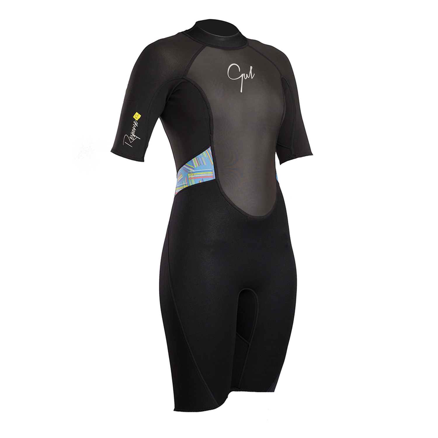 Gul Ladies Response 3 / 2Mm Fl Shorty Wetsuit - Negro / Líneas