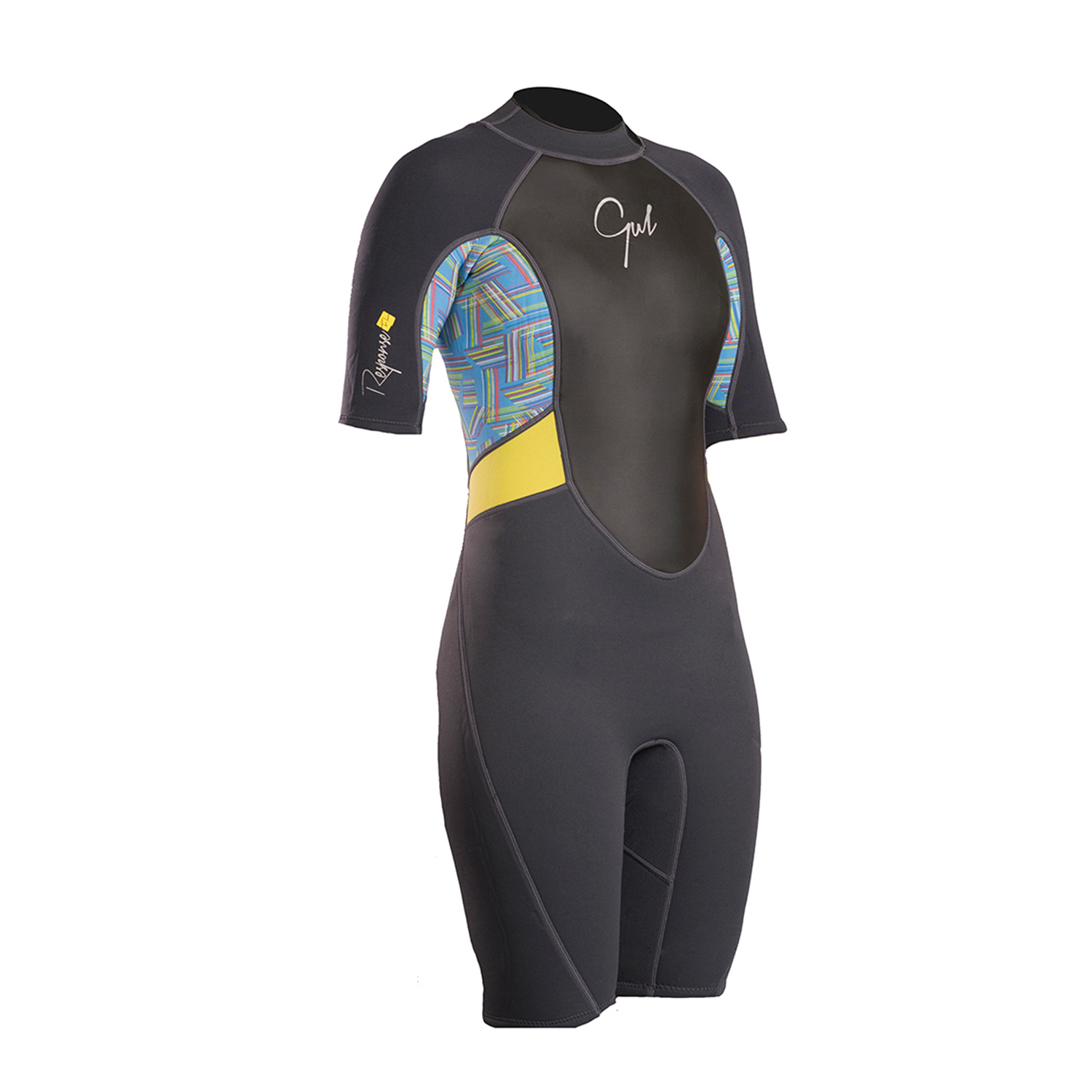 Gul Ladies Response 3 / 2Mm Fl Shorty Wetsuit - Grafito / Líneas