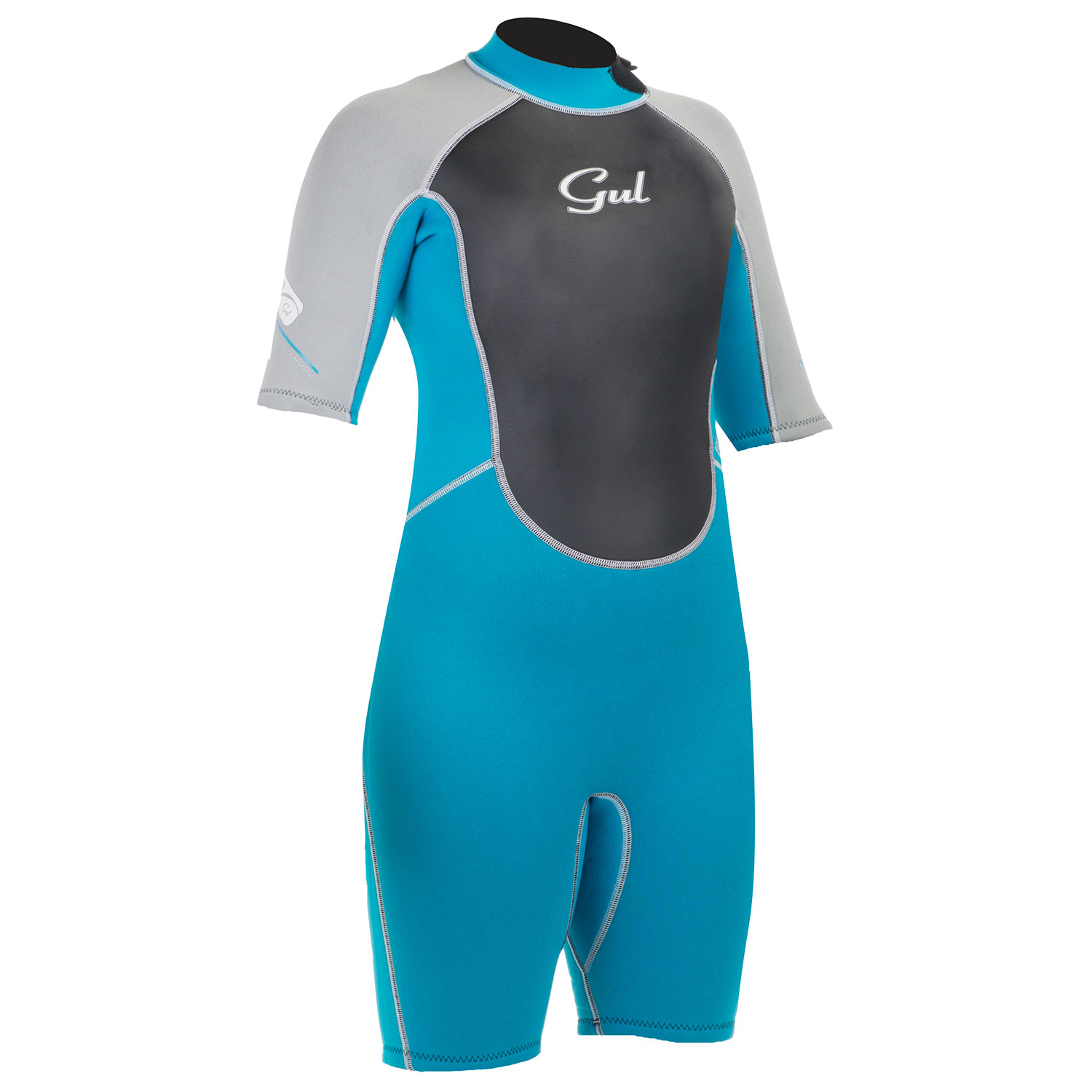 Gul Júnior Niñas Respuesta 3 / 2Mm Verano Shorty De Neopreno -Turq / Plata