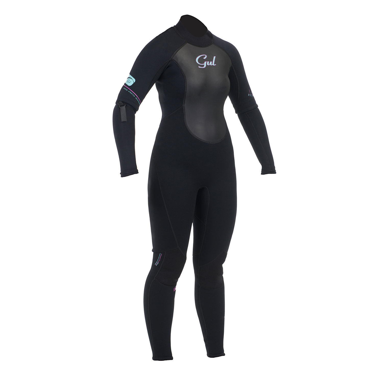 Gul Respuesta 3 / 2Mm Para Mujer Flatlock Verano Convertible 2015 - Blk / Blk