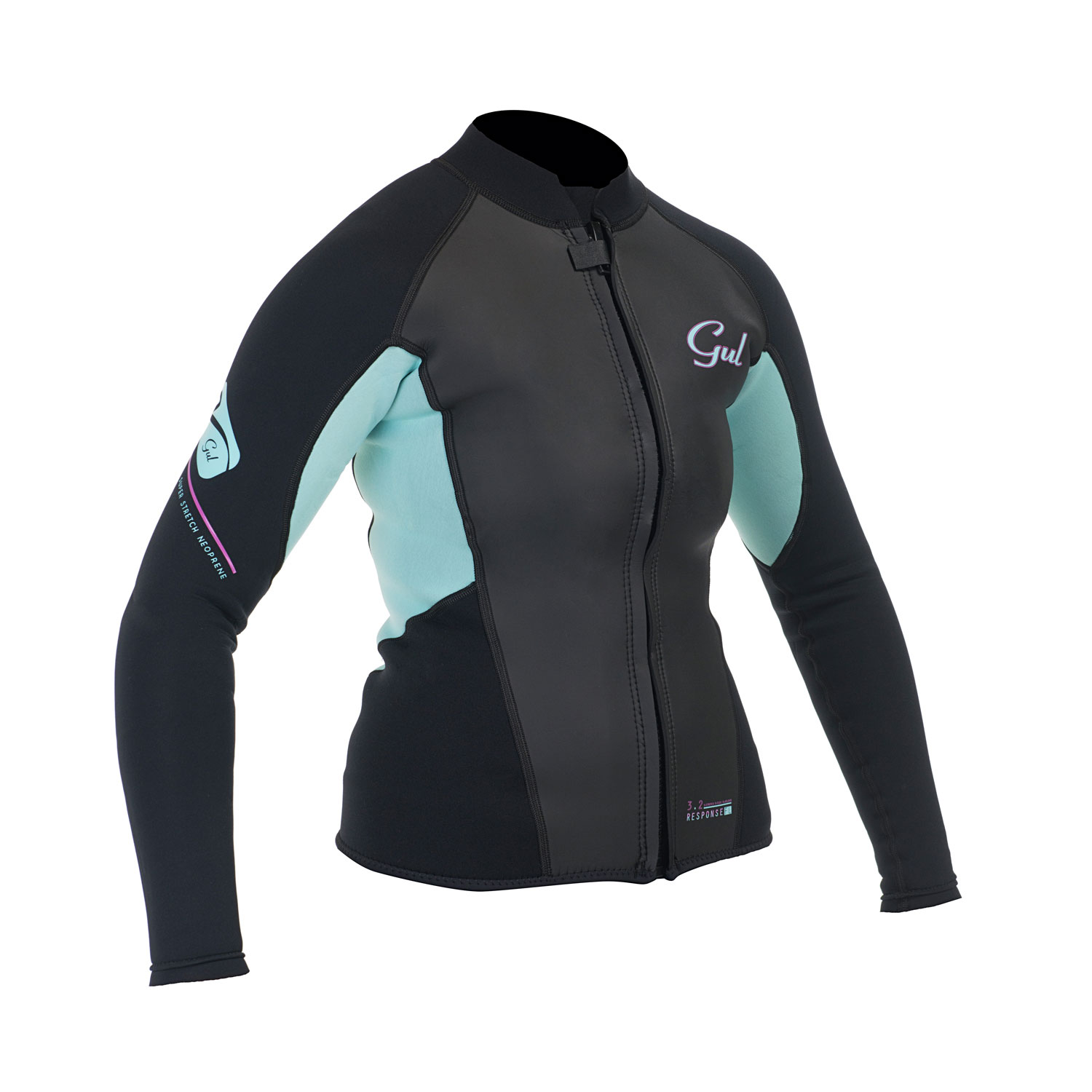 Gul Womens Respuesta 3Mm Flatlock Bolero - Negro / Glaciar