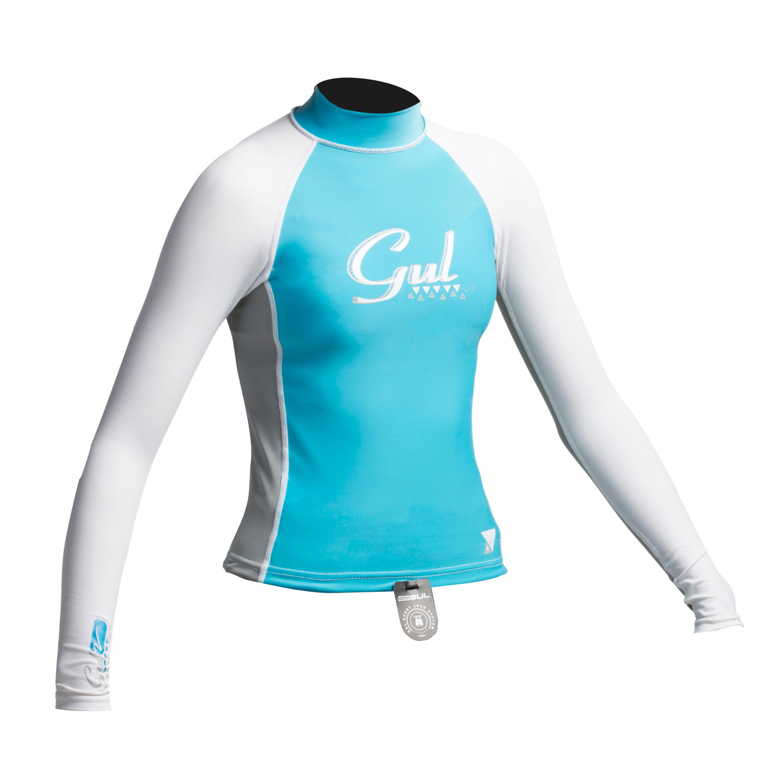 Gul Surf Júnior Chicas Manga Larga Rashguard - Turquesa / Plata