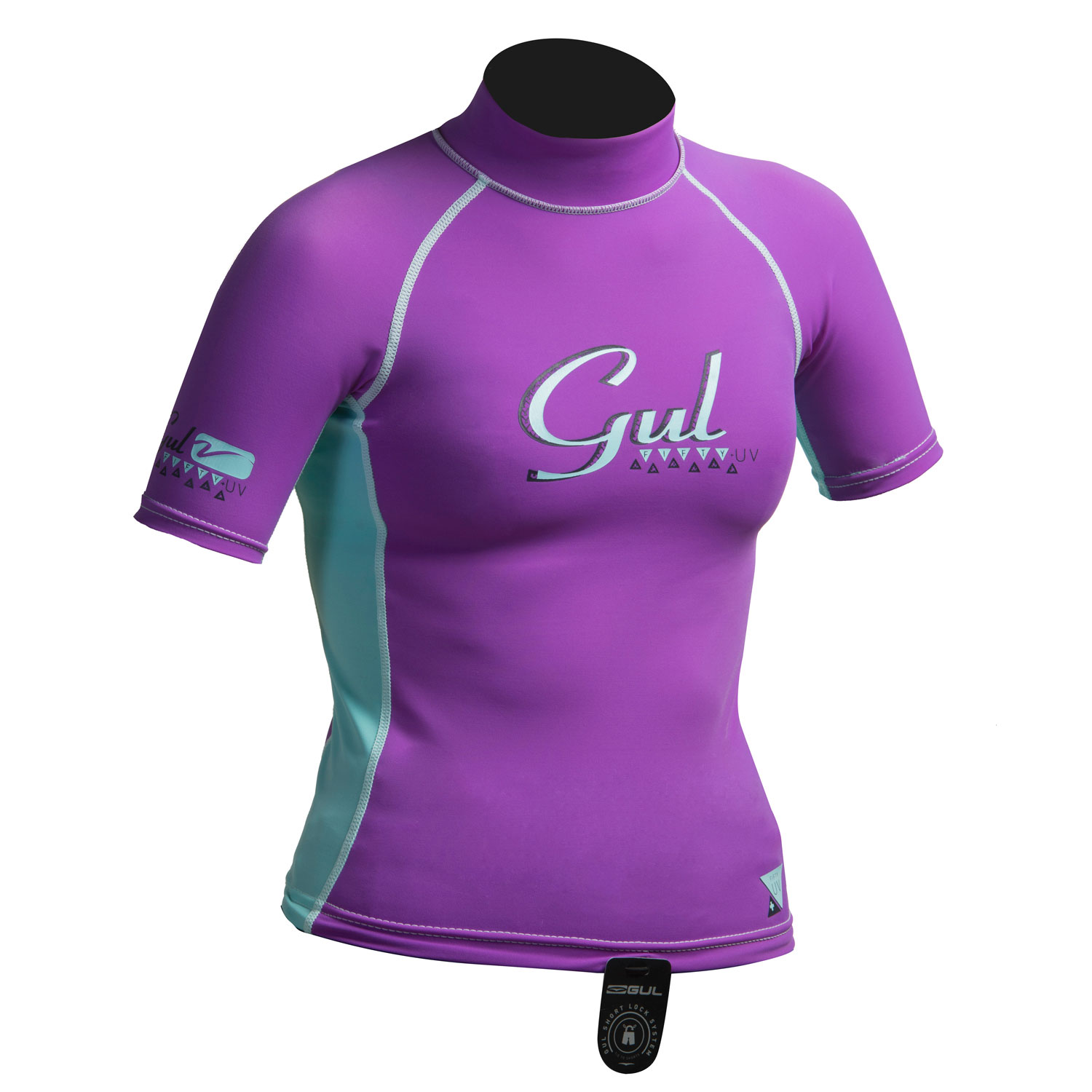 Gul Surf Júnior Chicas Manga Corta Rashguard - Iris / Glaciar