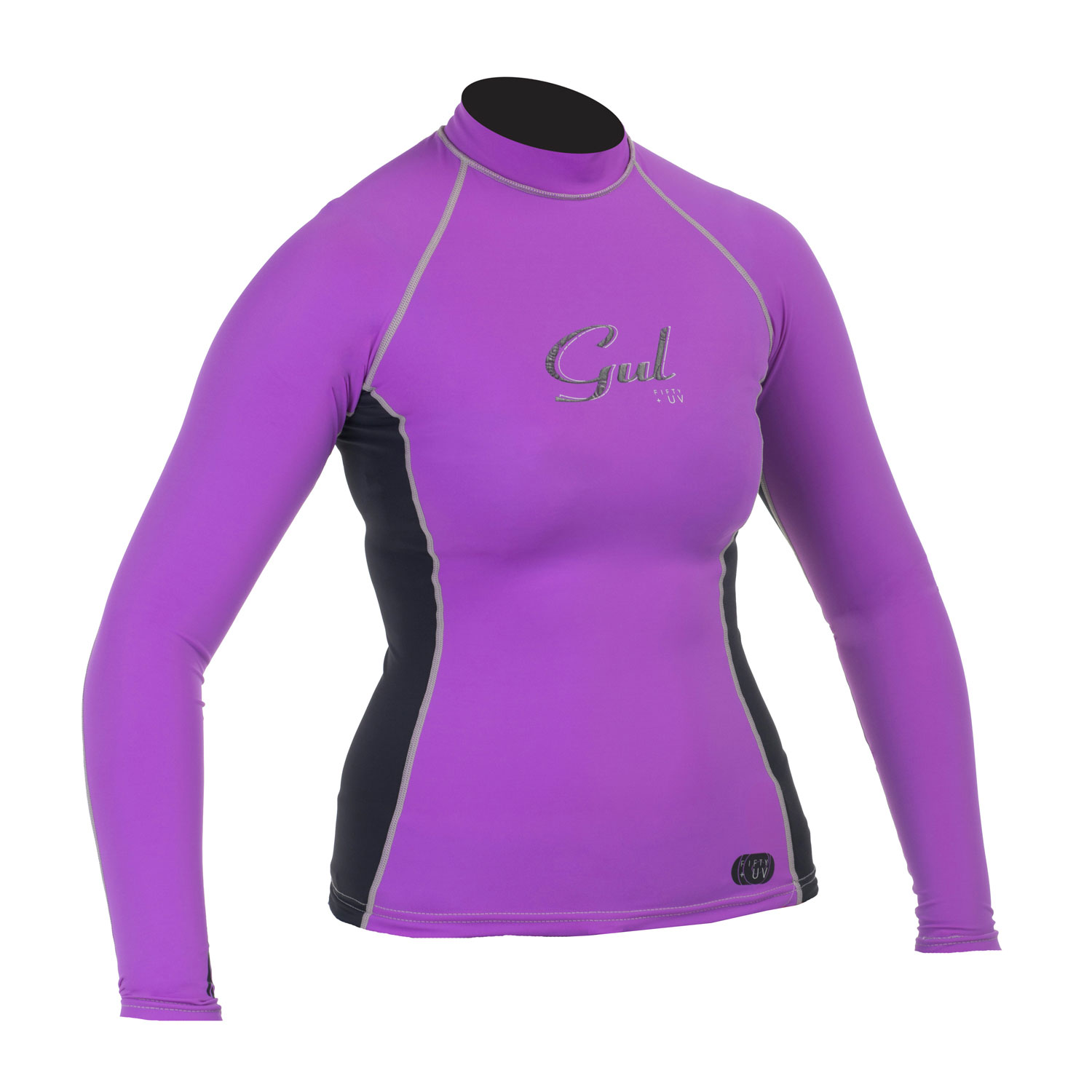 Gul Swami Para Mujer De Manga Larga Rashguard - Iris / Negro