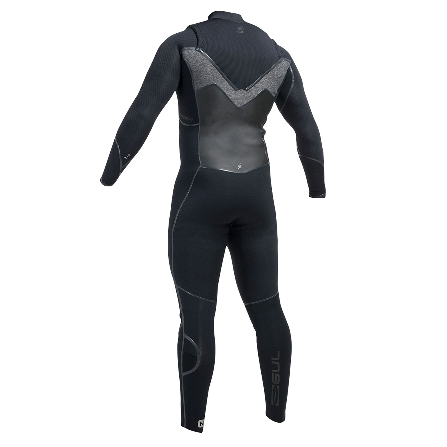 Gul Viper 4/3 Mm Blindstitched T2 Vapor Traje - Negro