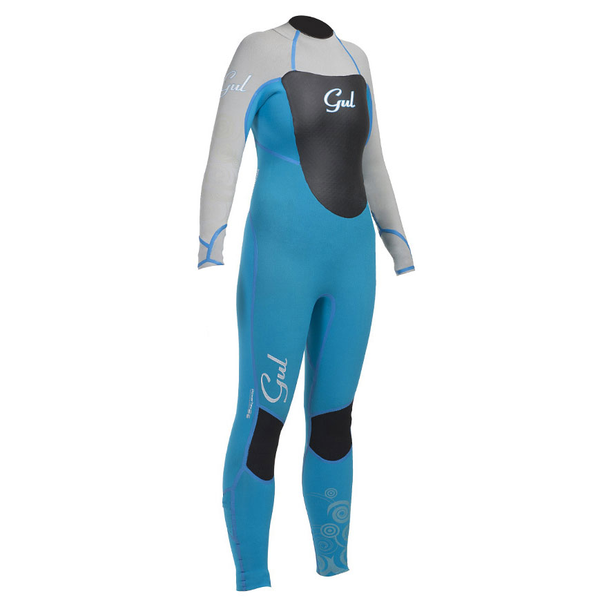 Gul Mujer Vortex 5/3 Mm Puntada Invisible Vapor Traje 2014 - Turquesa / Plata