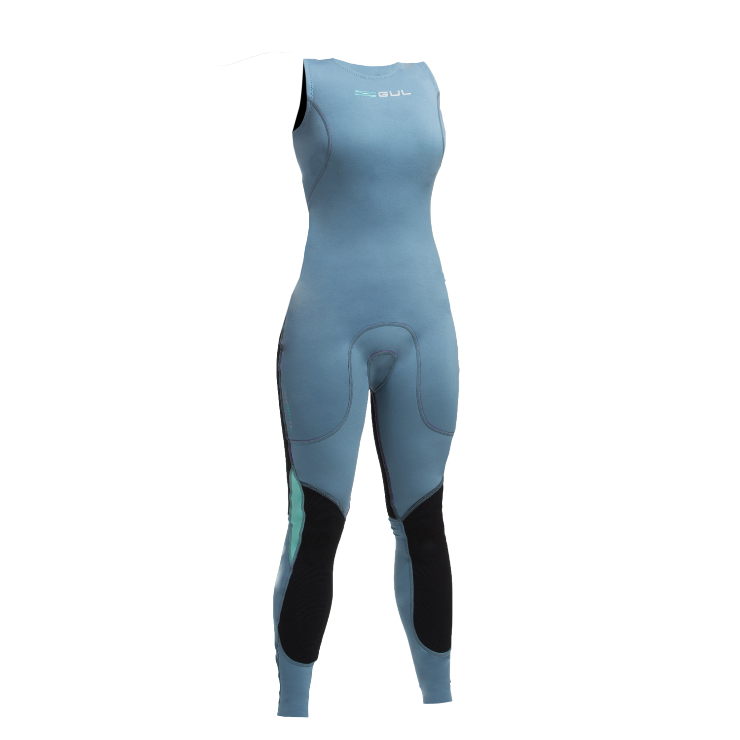 Gul Mujeres Código Zero 1 Mm Bs Long Jane Wetsuit - Peltre / Azul
