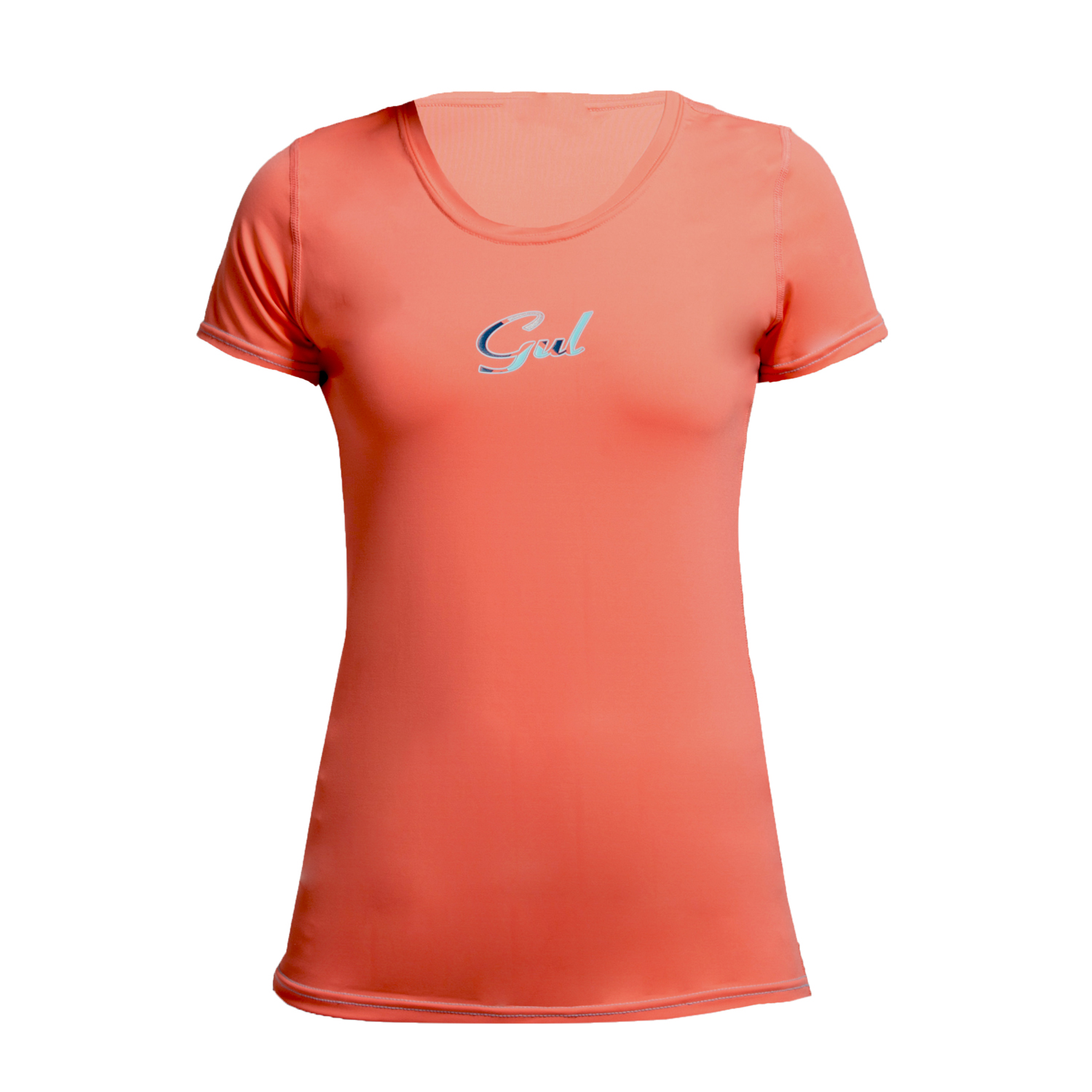 Gul Manga Corta De Las Mujeres T-Fit Camisa De Lycra - Coral