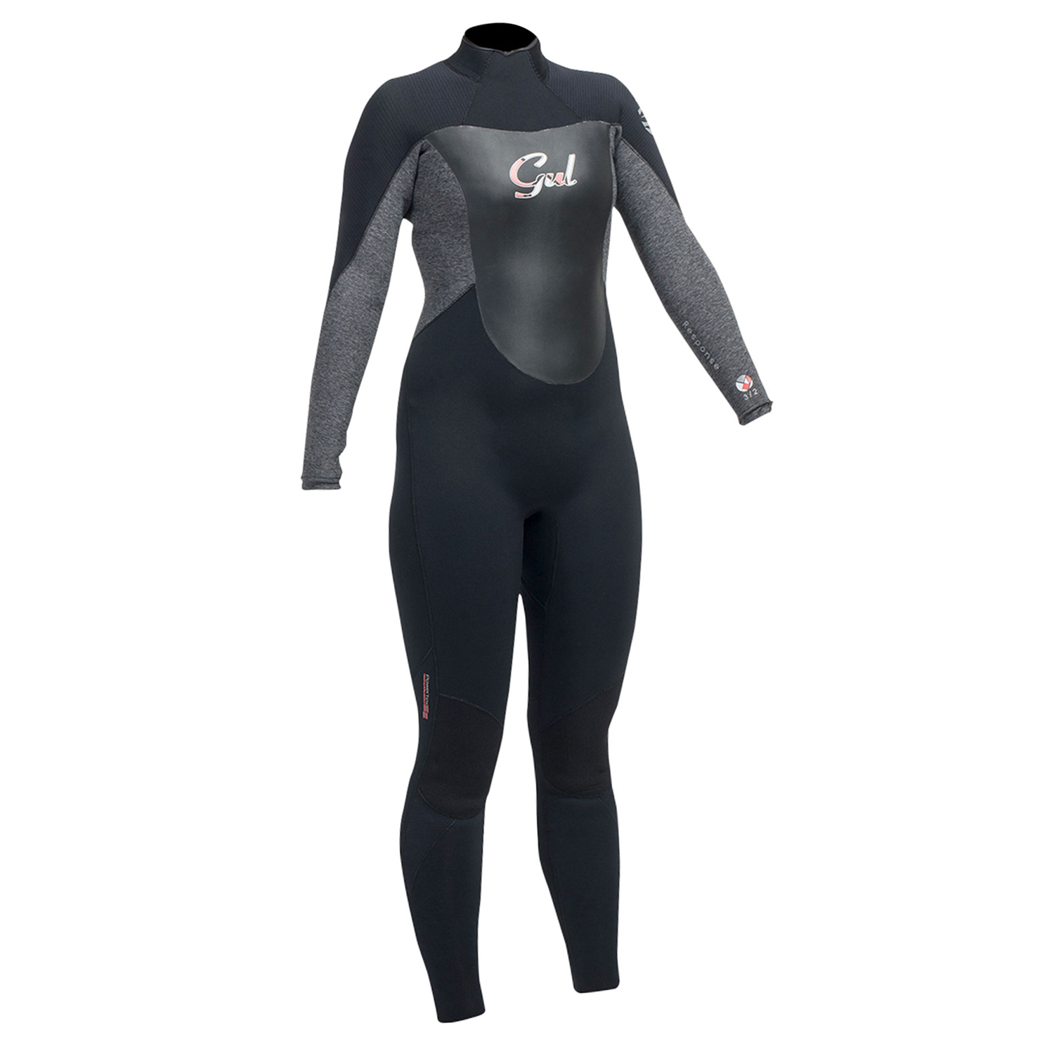Gul Mujeres Respuesta 3 / 2Mm Blindstitched T2 Traje - Negro / Marl