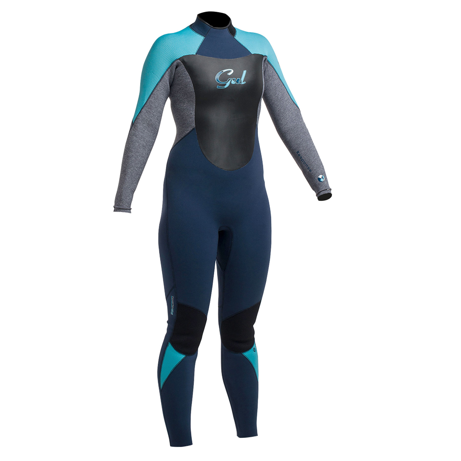 Gul Mujeres Respuesta 4/3 Mm Blindstitched Traje - Azul Marino / Marl