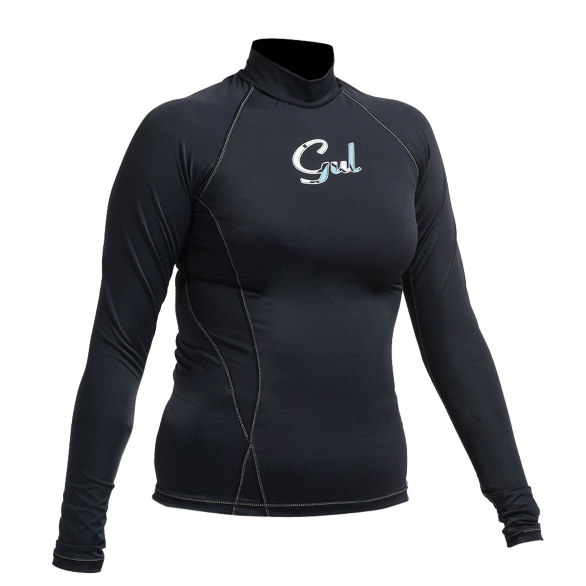 Gul Womens Swami F / L Manga Larga Rashguard - Negro