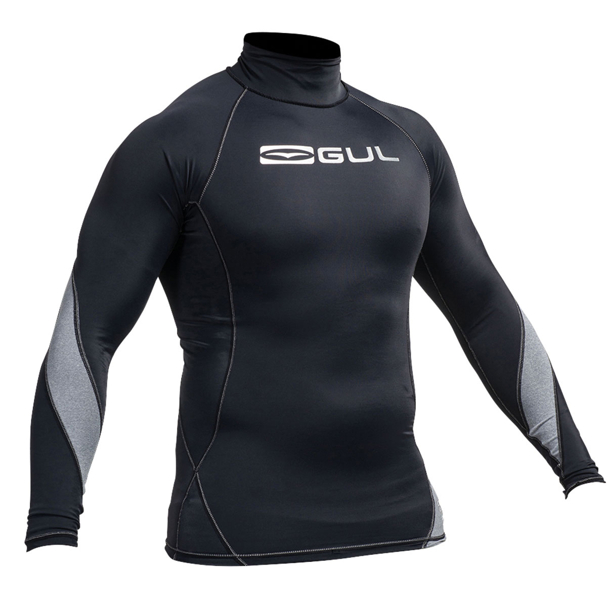 Gul Xola Flatlock Manga Larga Rashguard - Negro