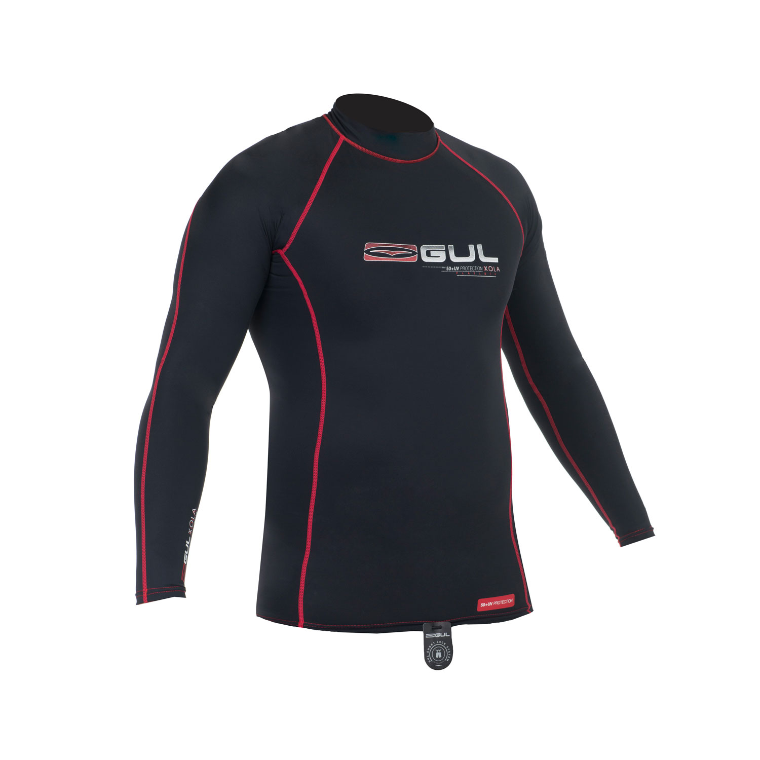 Gul Xola Manga Larga Para Hombre Rashguard - Negro