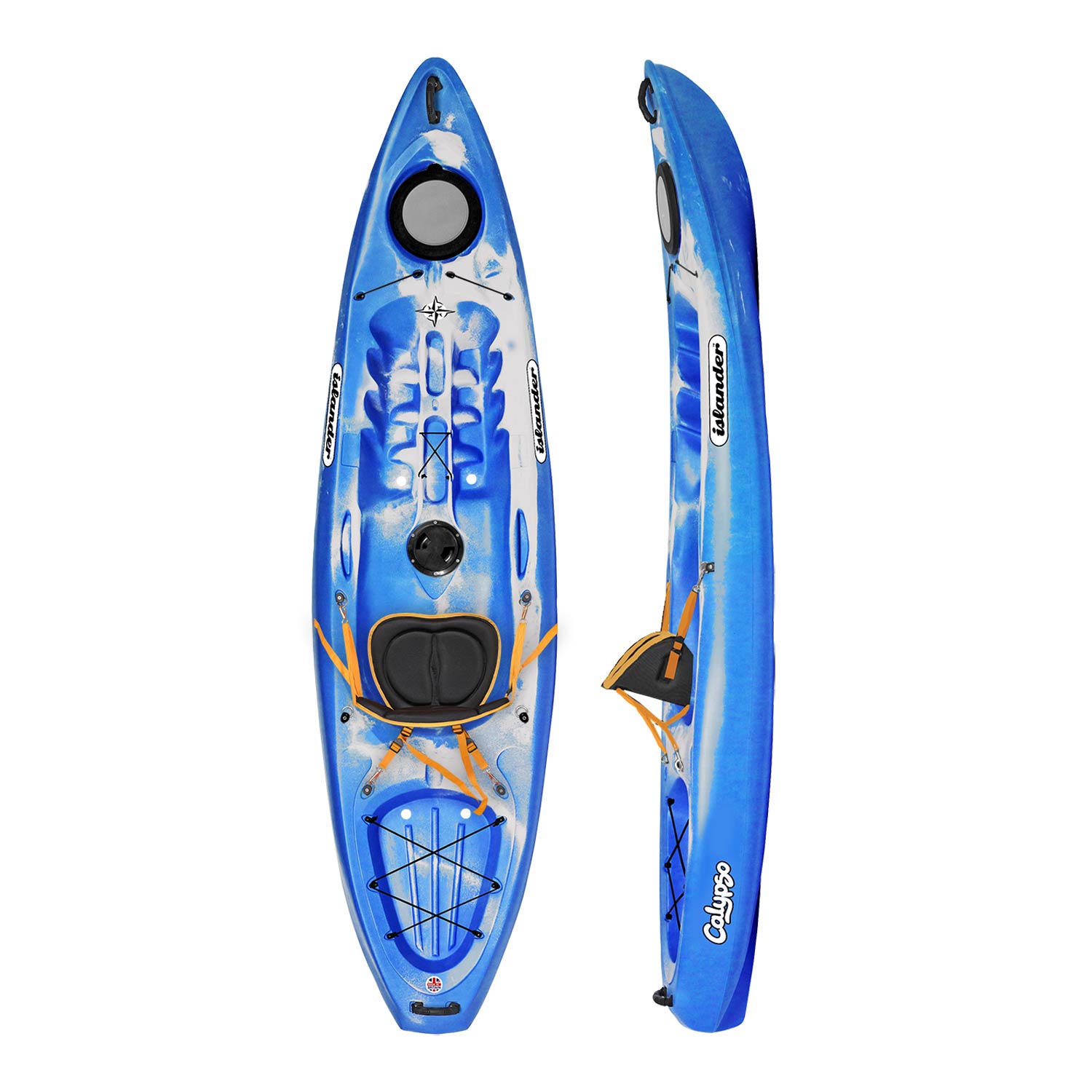 Islas Del Calypso Deporte Sit-On-Top Kayak 2015 - Aguamarina / Granito