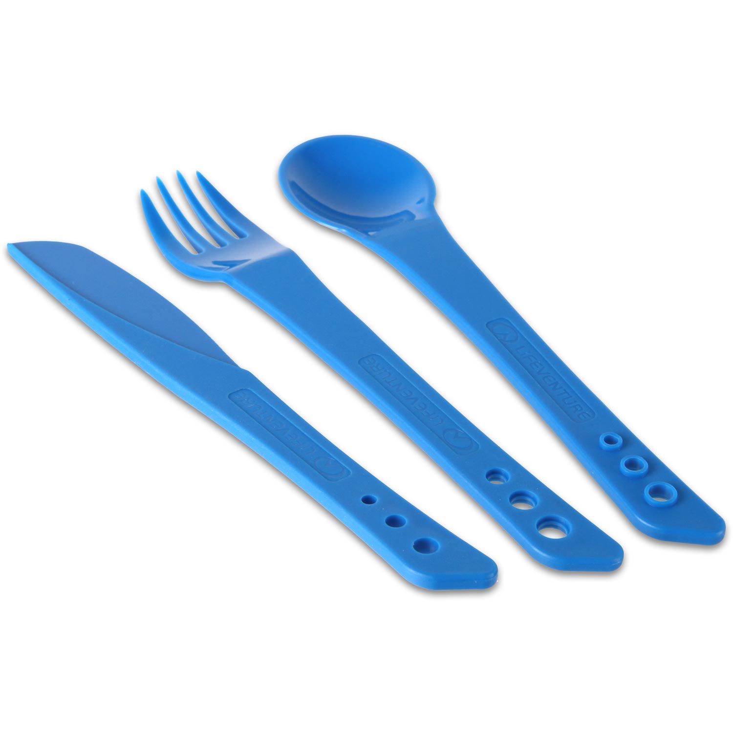 Juego De Cuchillos, Cuchara Y Cuchara Lifeventure Ellipse - Azul