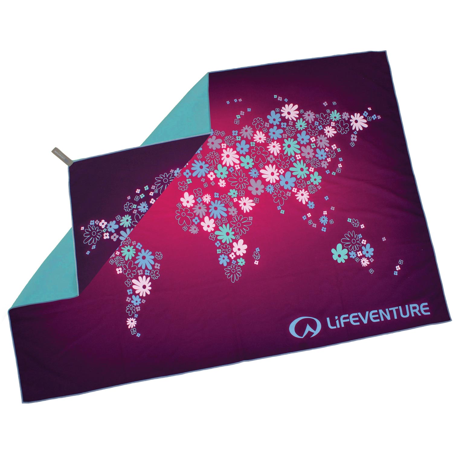 Lifeventure Softfibre Impreso Toalla Gigante - Mundo En Flores