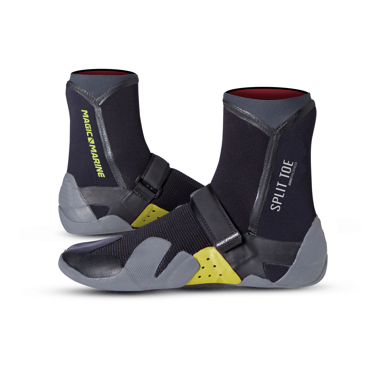 Magic Marine - Botas De Navegación Con Puntera De Neopreno, 4 Mm - Negro