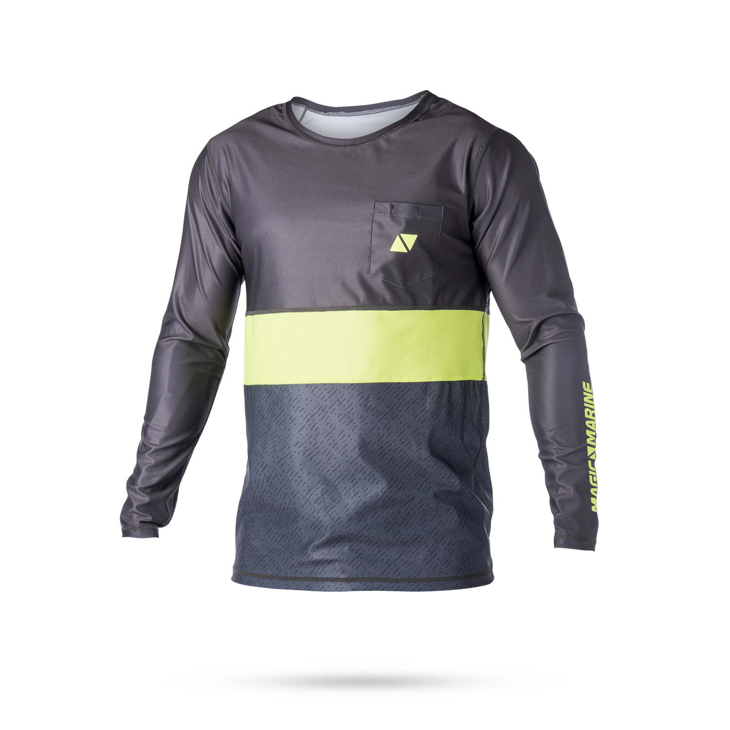 Magic Marine Cube Manga Larga Quickdry Top - Flash Amarillo