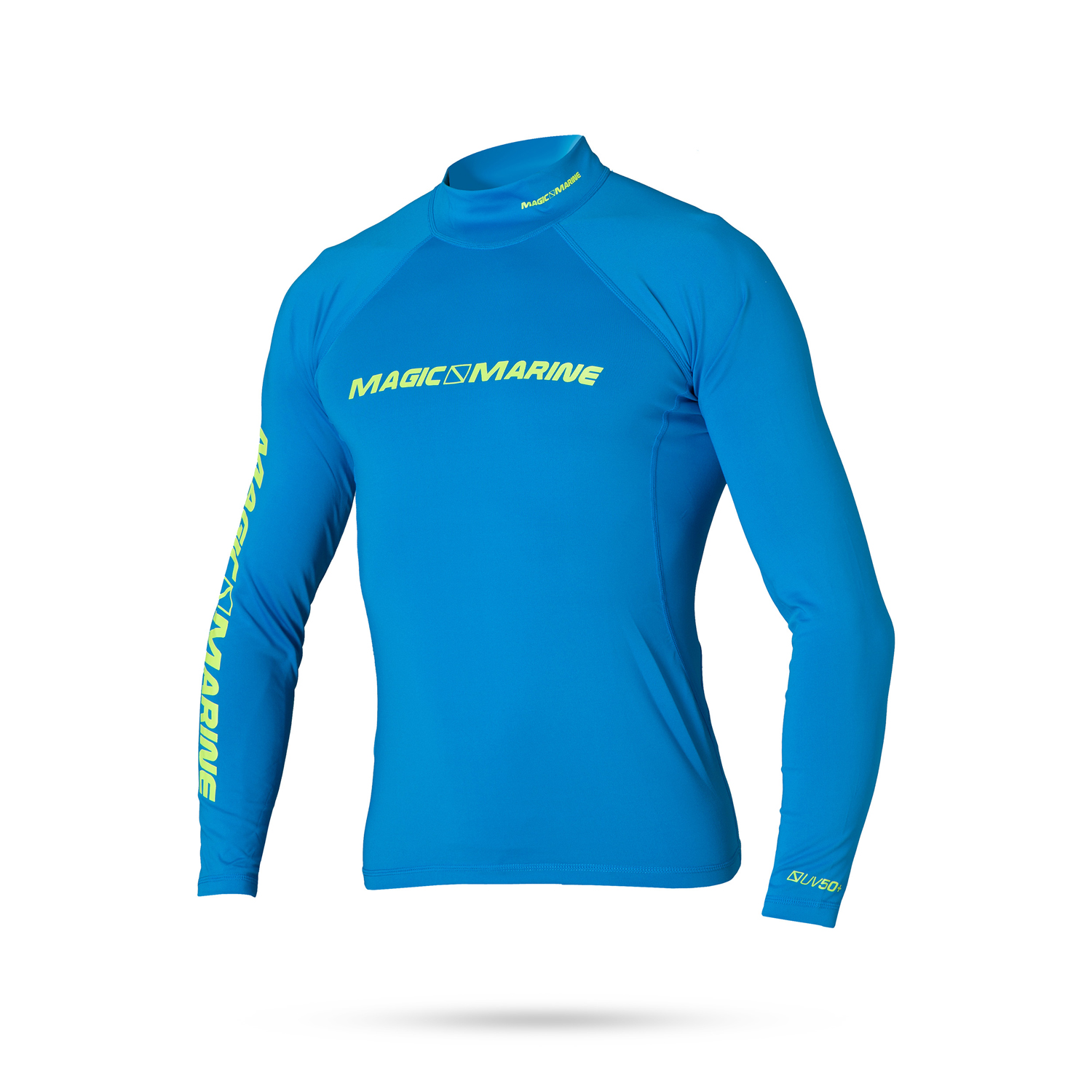 Marine Magic Cube De Manga Larga Camisa De Lycra - Azul