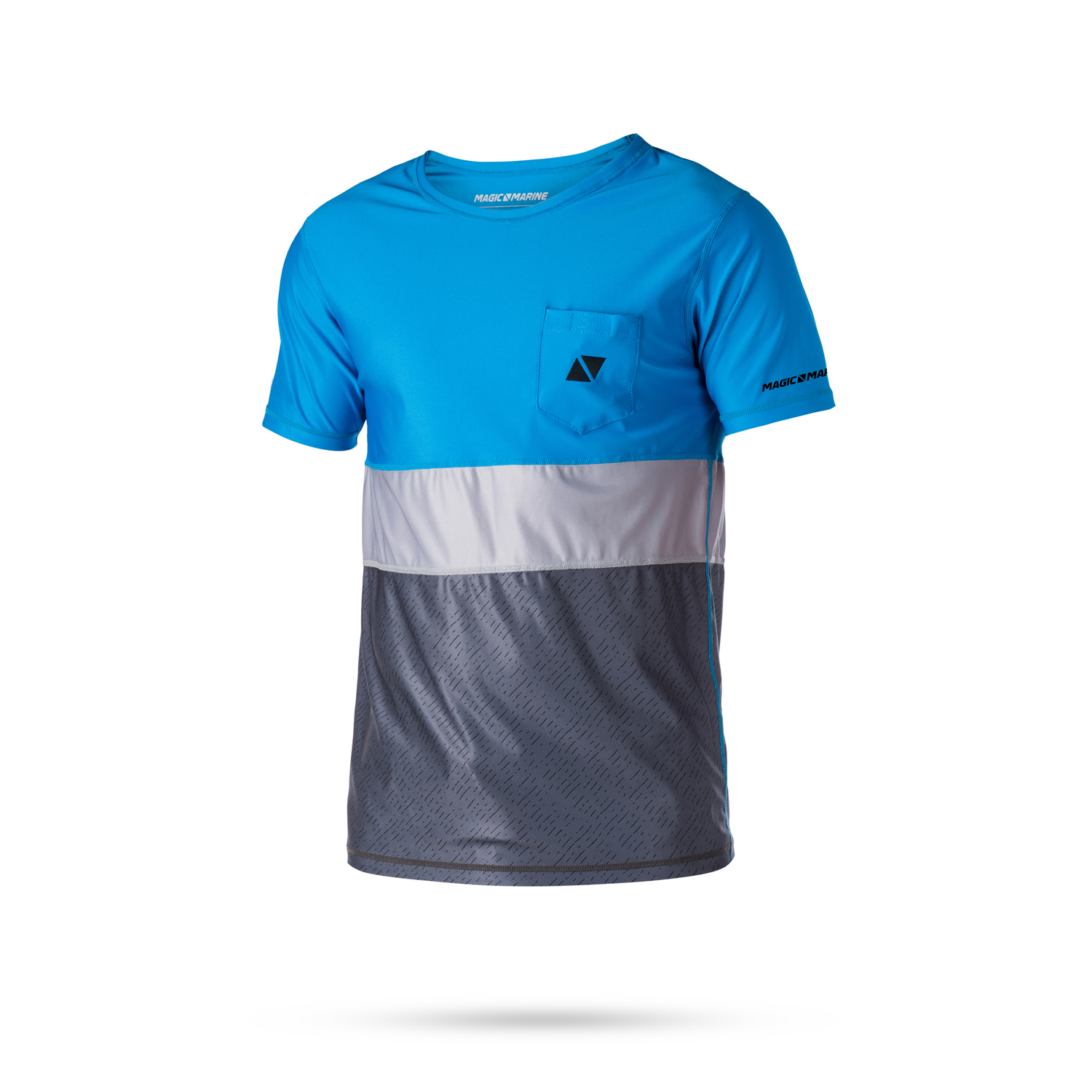 Magic Marine Cube Manga Corta Quickdry Top - Azul
