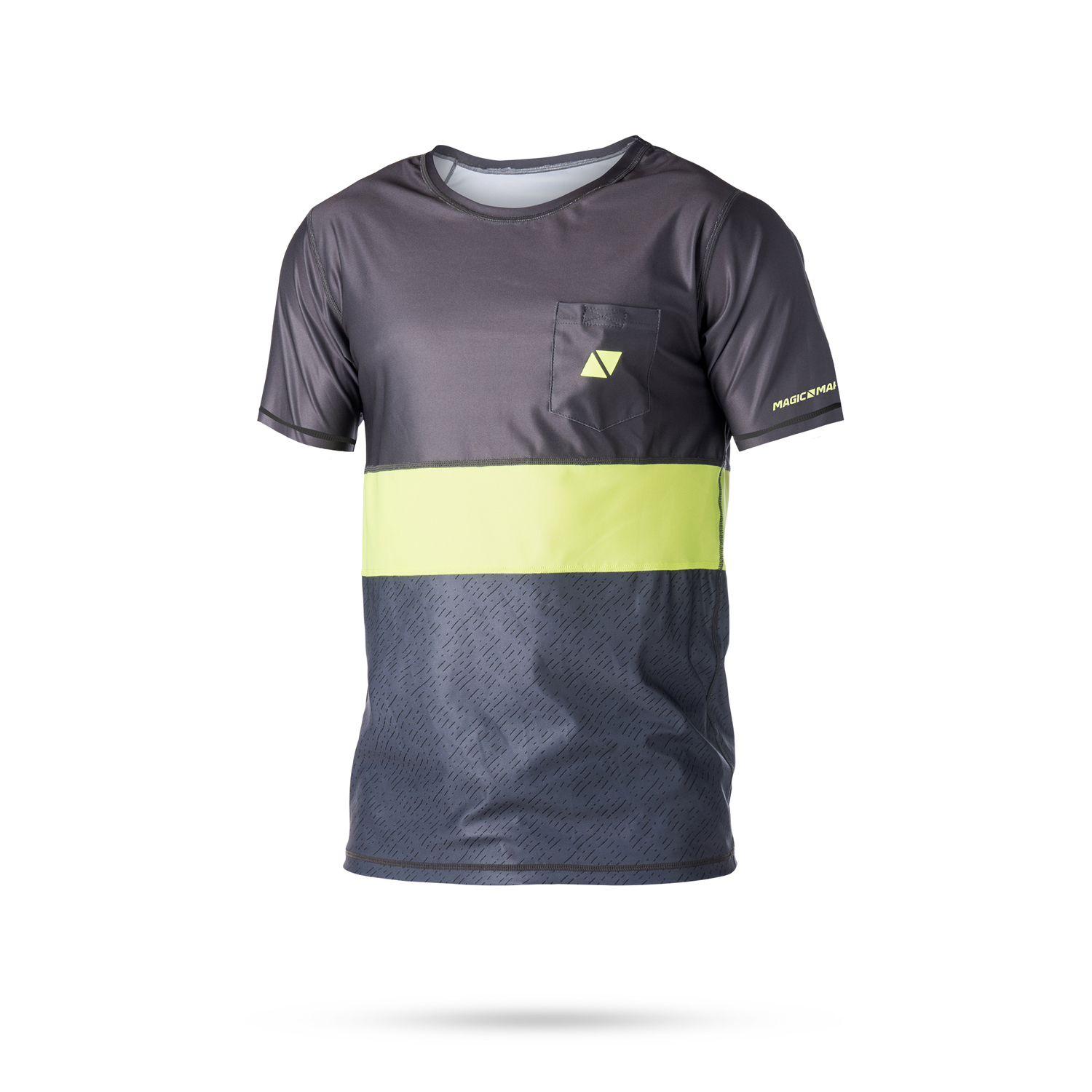 Magic Marine Cube Manga Corta Quickdry Top - Flash Amarillo