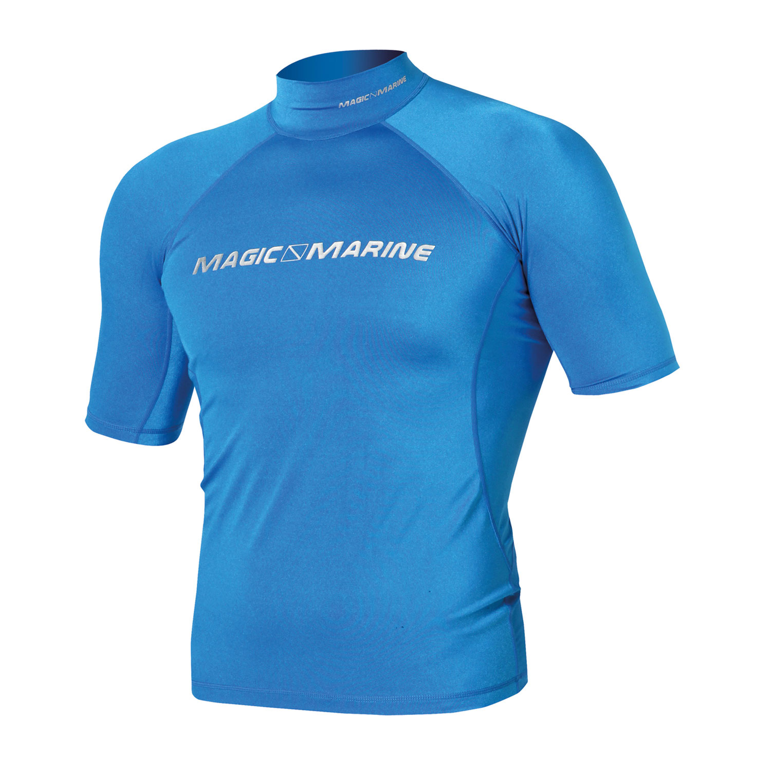 Marine Magic Cube Manga Corta Rash Vest - Azul