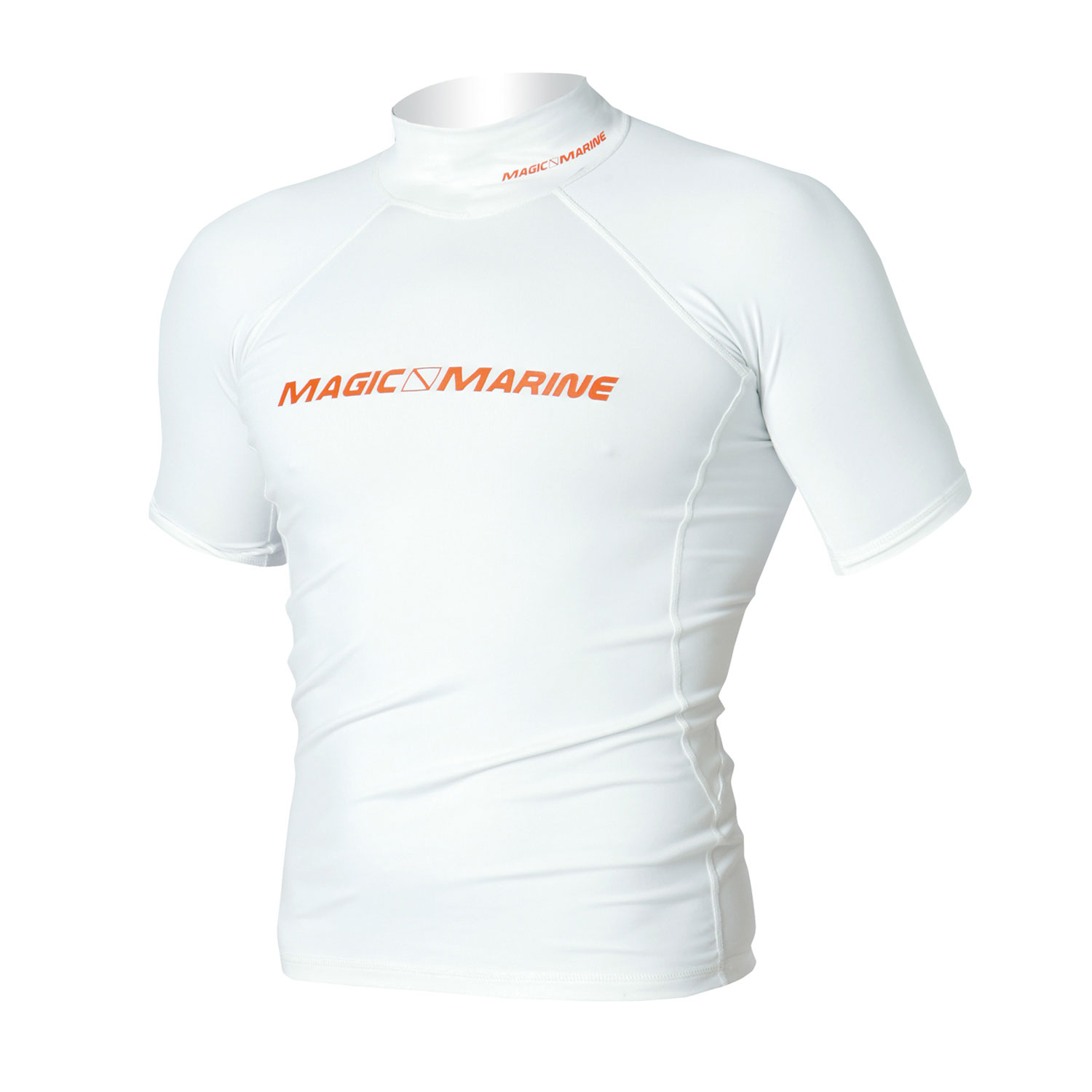 Marine Magic Cube Manga Corta Rash Vest - Blanco