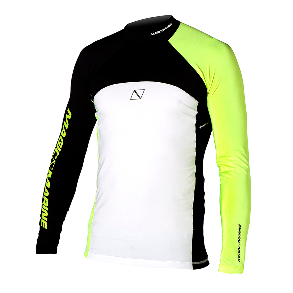 Magic Marine Energ?a De Manga Larga Rash Vest - Rayo Amarillo