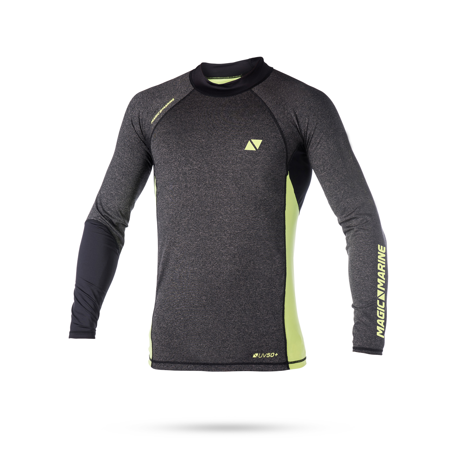 Magic Marine Energía De Manga Larga Camisa De Lycra - Rayo Amarillo