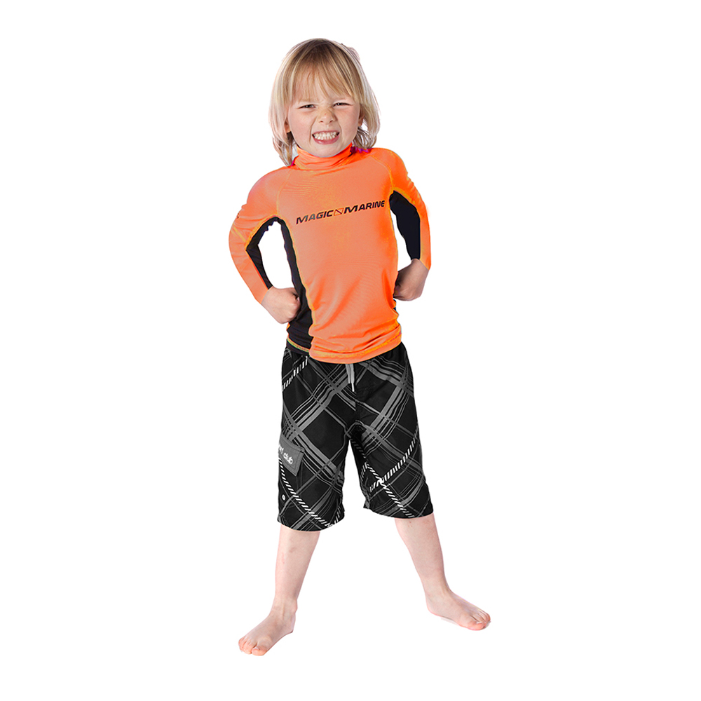Magic Marine Junior Cubo De Manga Larga Rash Vest - Naranja