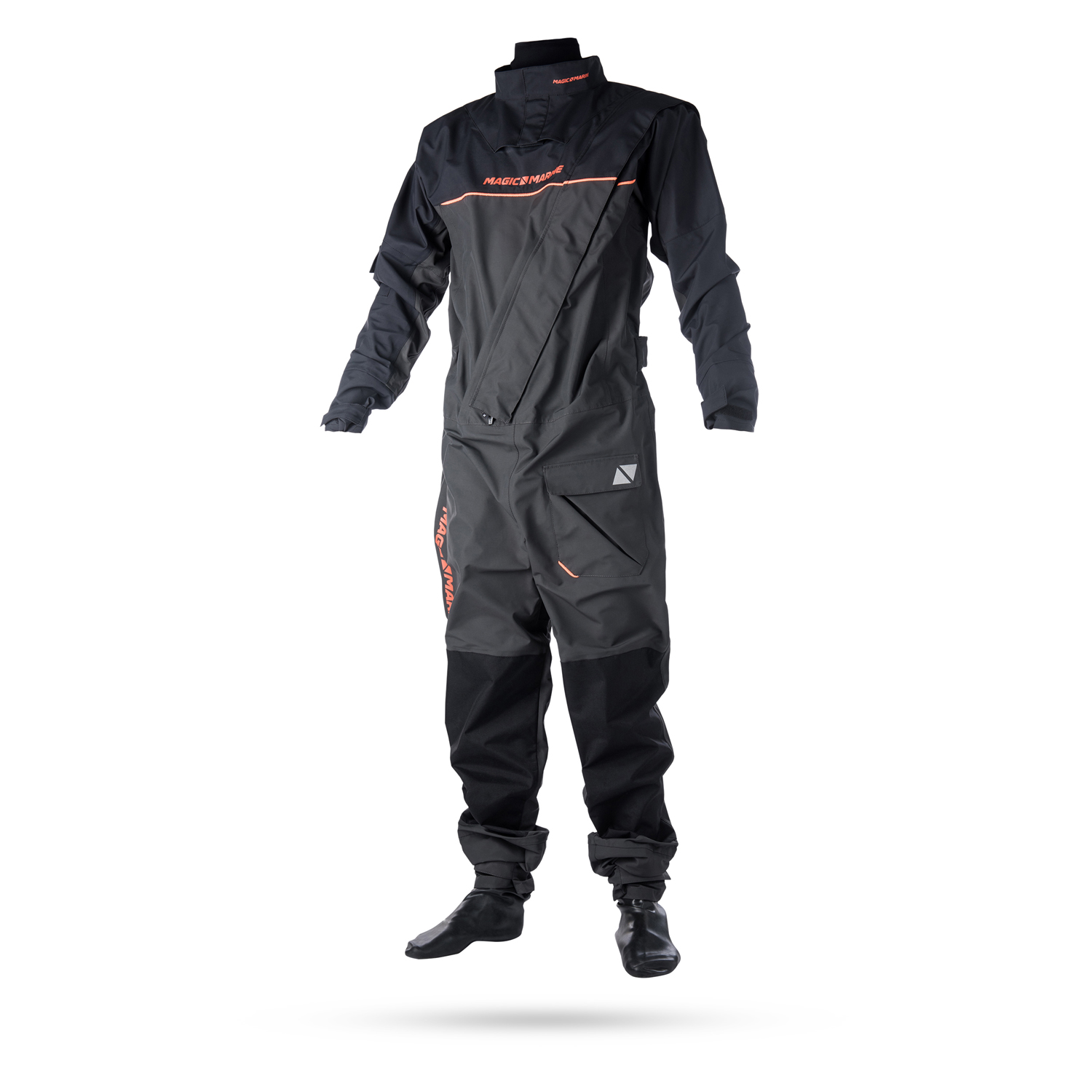 Traje De Baño Magic-Navy Regatta Front-Zip - Gris