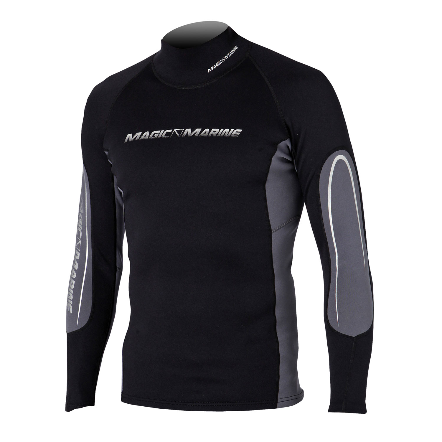 Magic Marine Metalite De Manga Larga Chaleco Racing - Negro / Gris