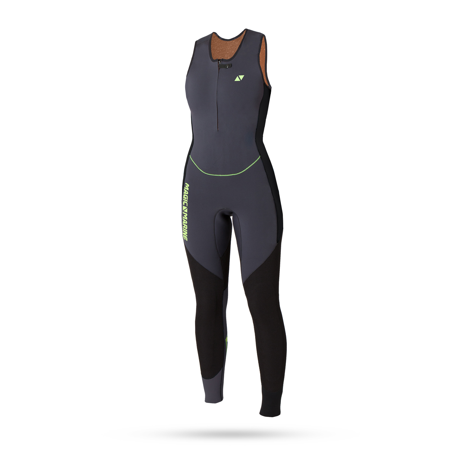 Magic Marine Womens Ultimate 4Mm Long John Wetsuit - Negro