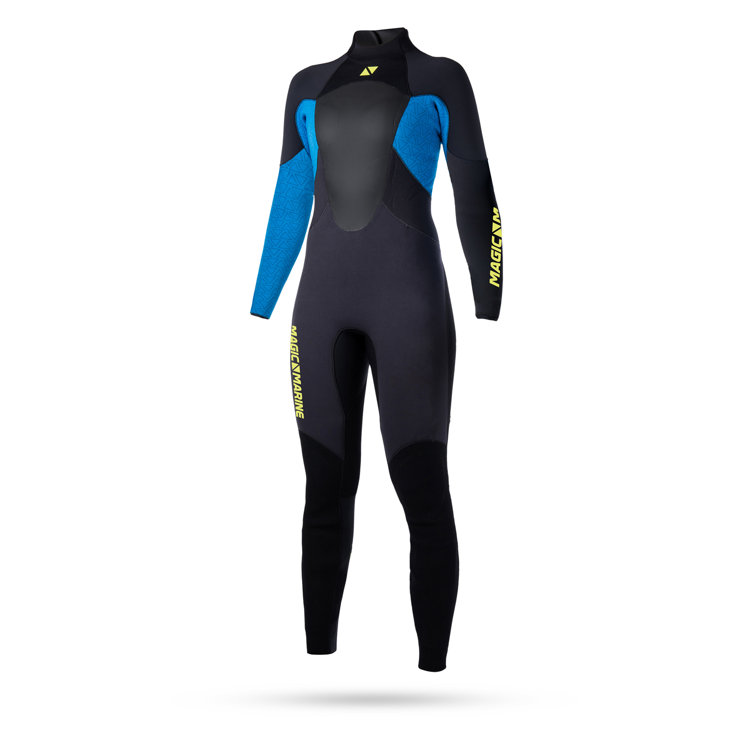 Magic Marine Womens Ultimate 5 / 3Mm Traje De Neopreno Con Cremallera - Azul
