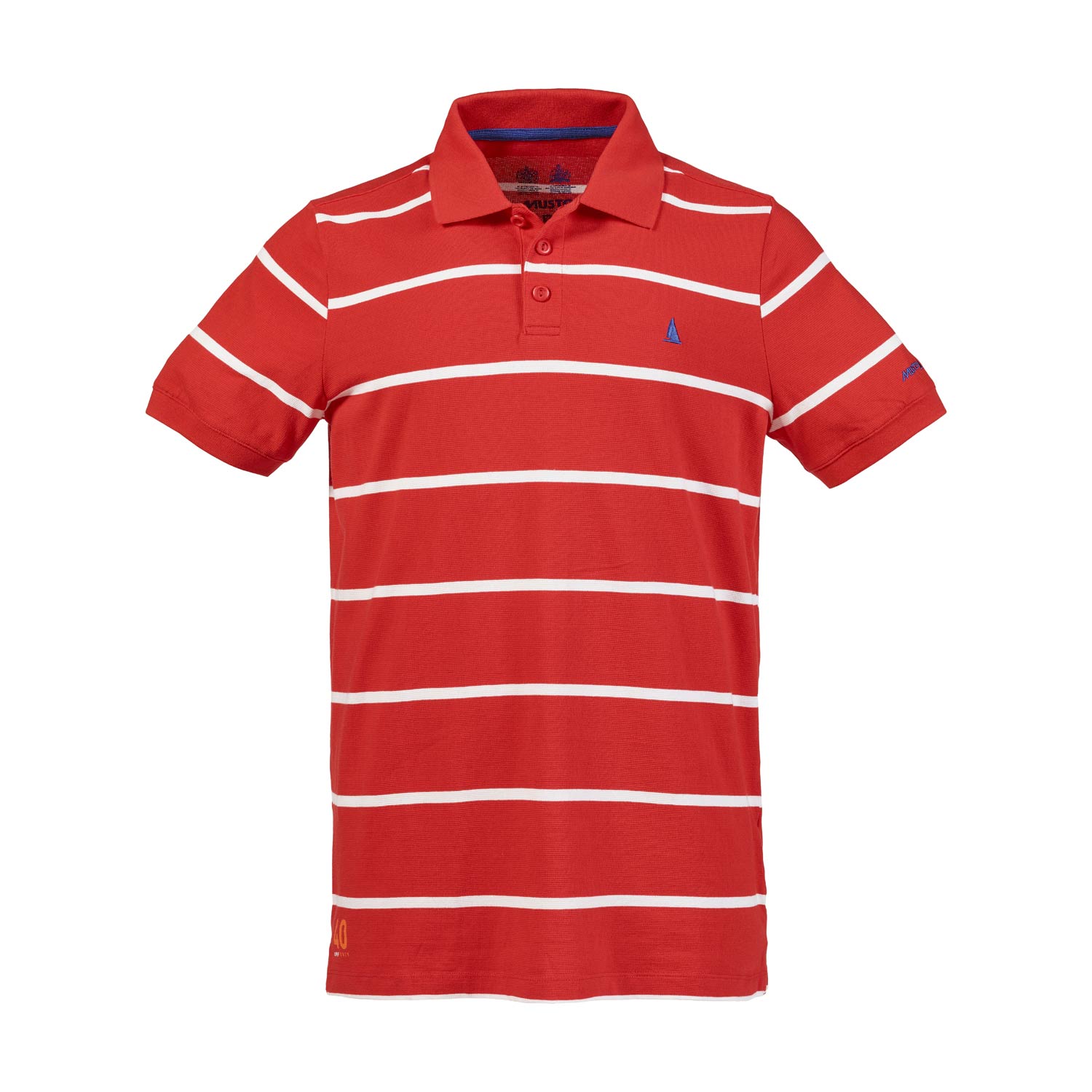 Musto Aire Uv De Secado Rápido De Manga Corta De Michael Polo - Rojo Fuego