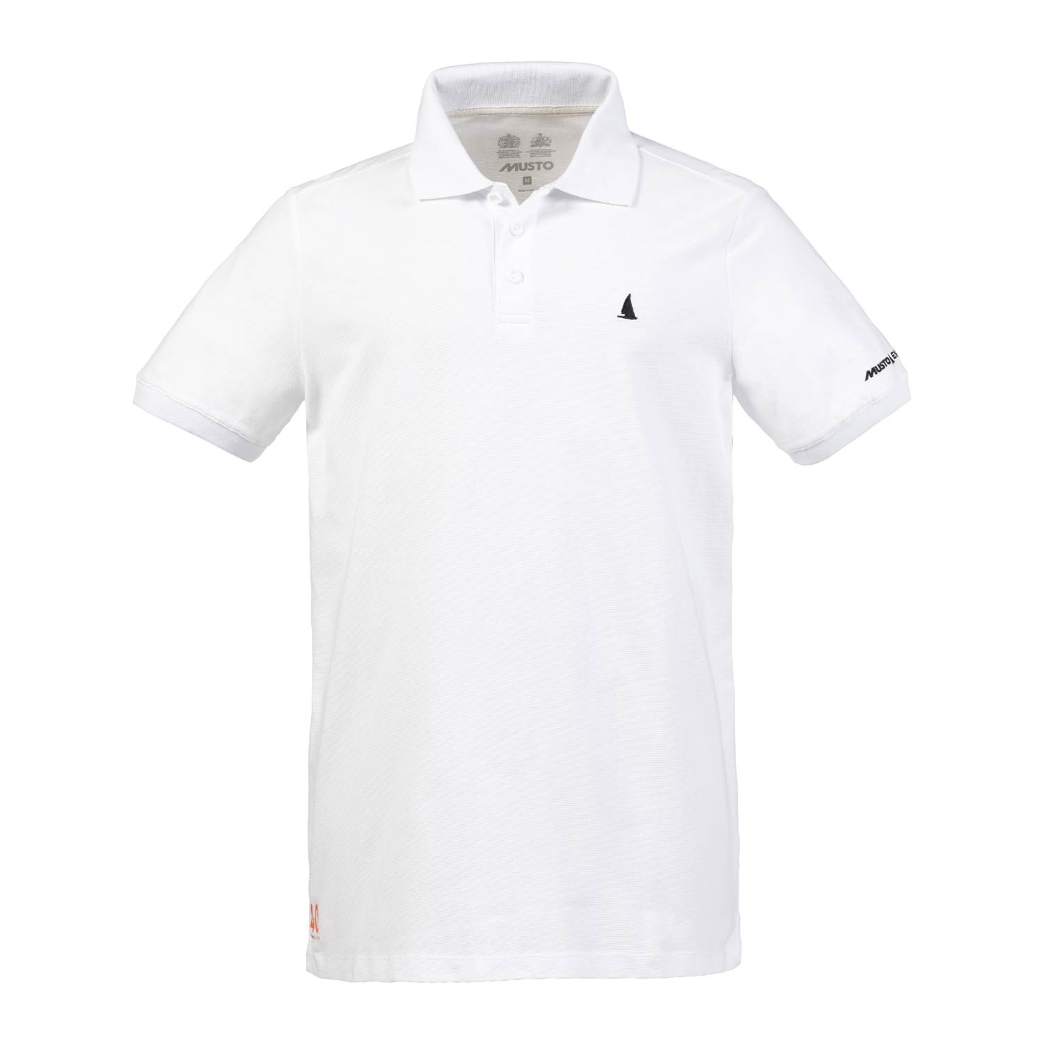 Uv Aire Musto De Secado Rápido De Manga Corta Polo Sennen - Blanco Óptico