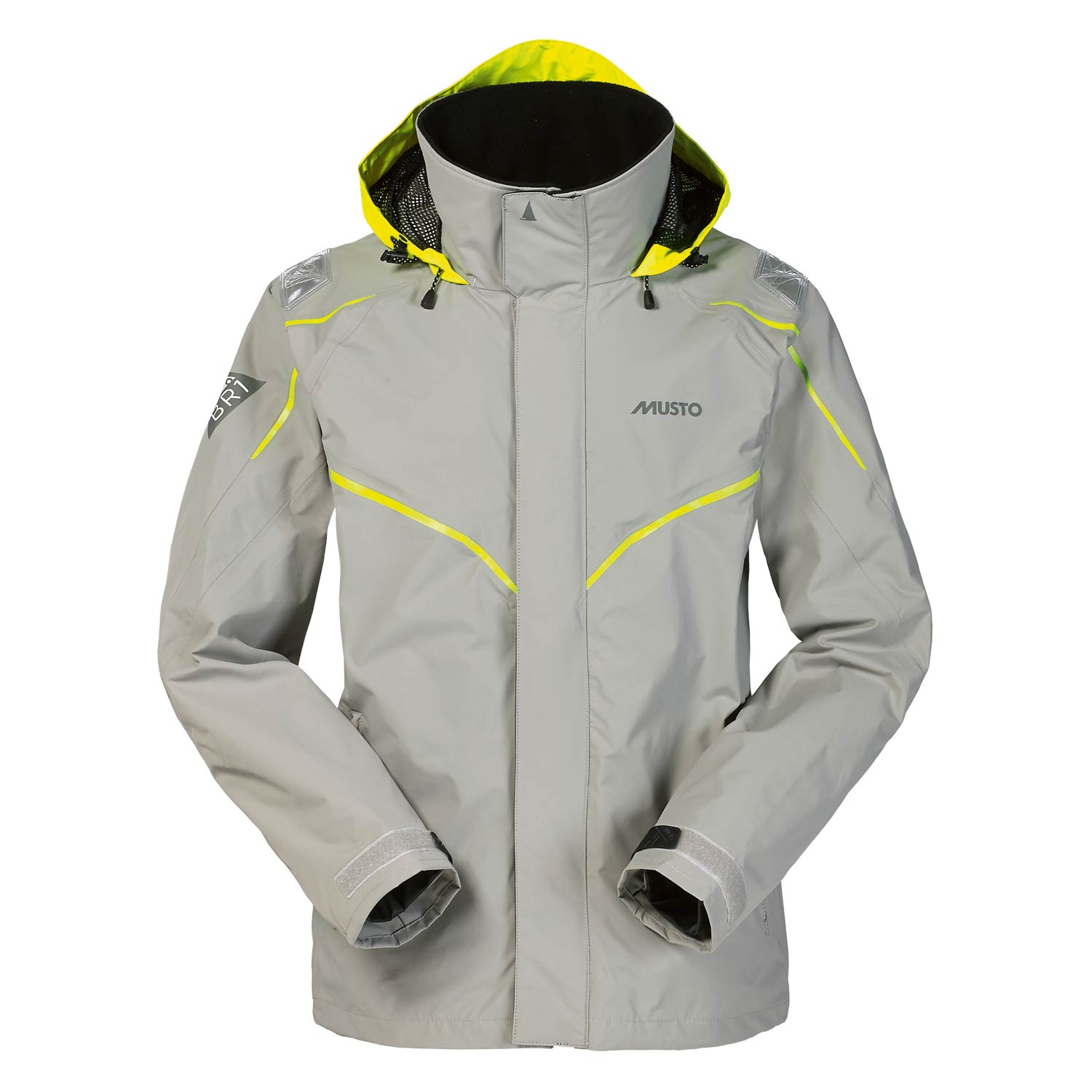 Musto Br1 Bajura Jacket - Acero / Flo Amarillo