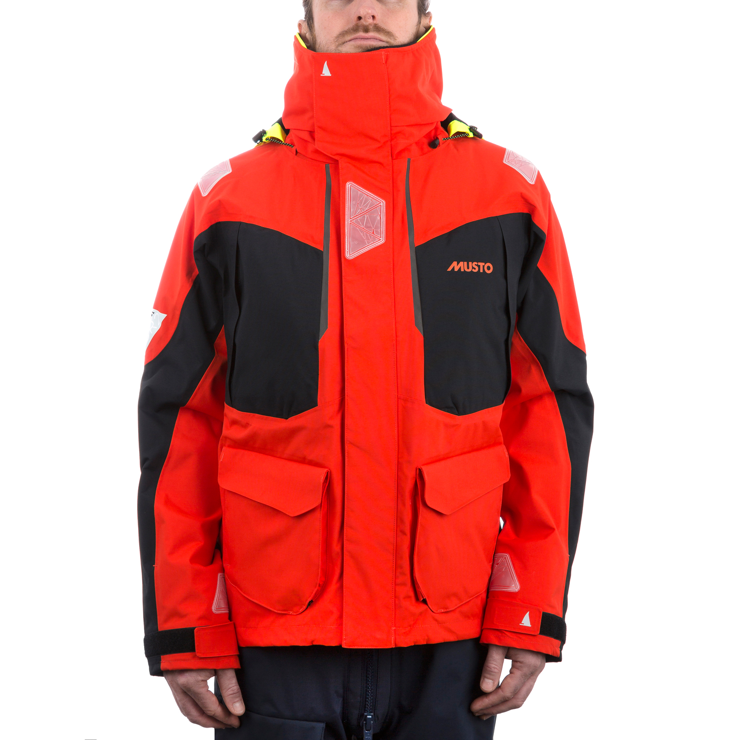 Musto Br2 Offshore Jacket - Fuego Naranja / Negro