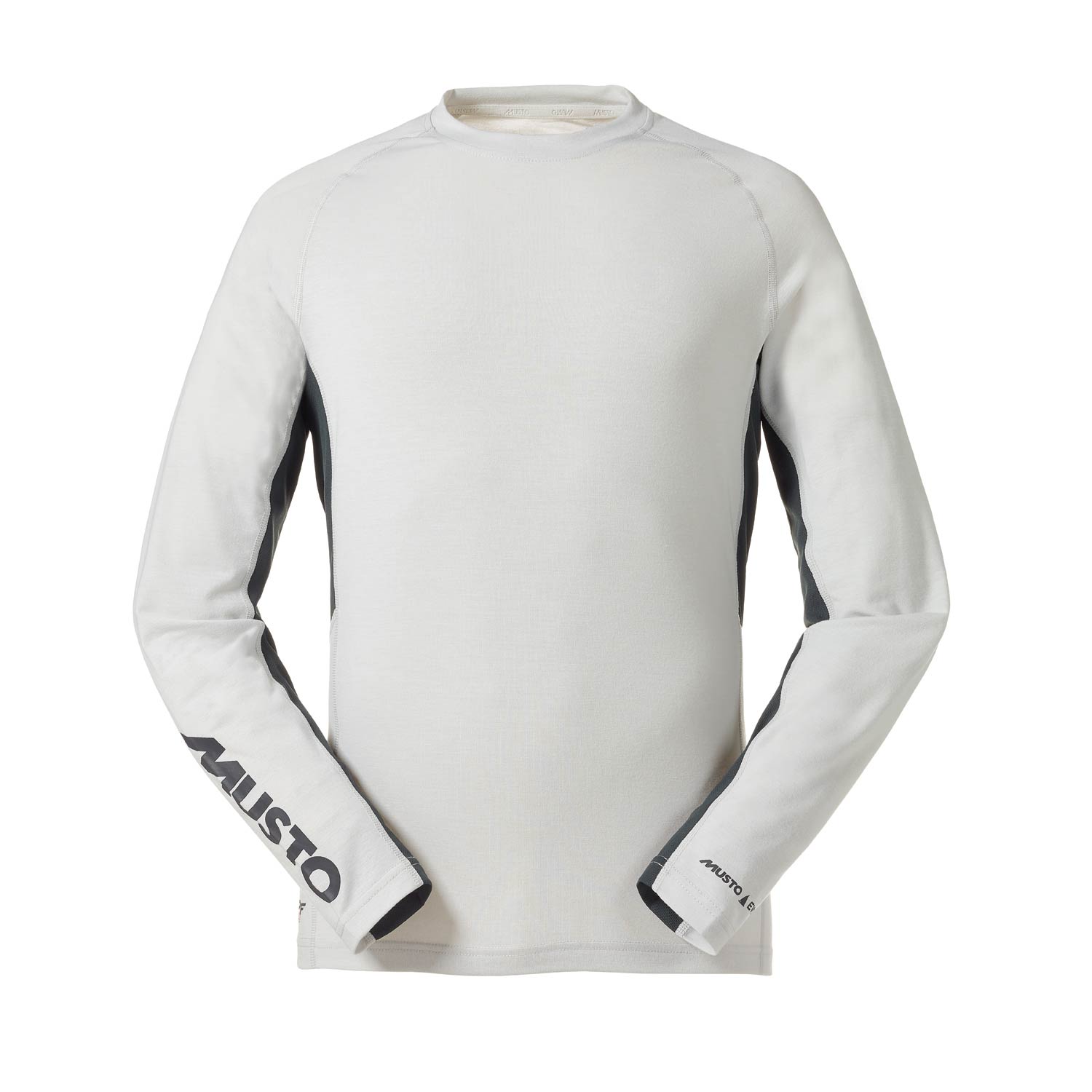 Musto Esencial Evolución Uv De Secado Rápido Ls T-Shirt - Platinum / Carbono