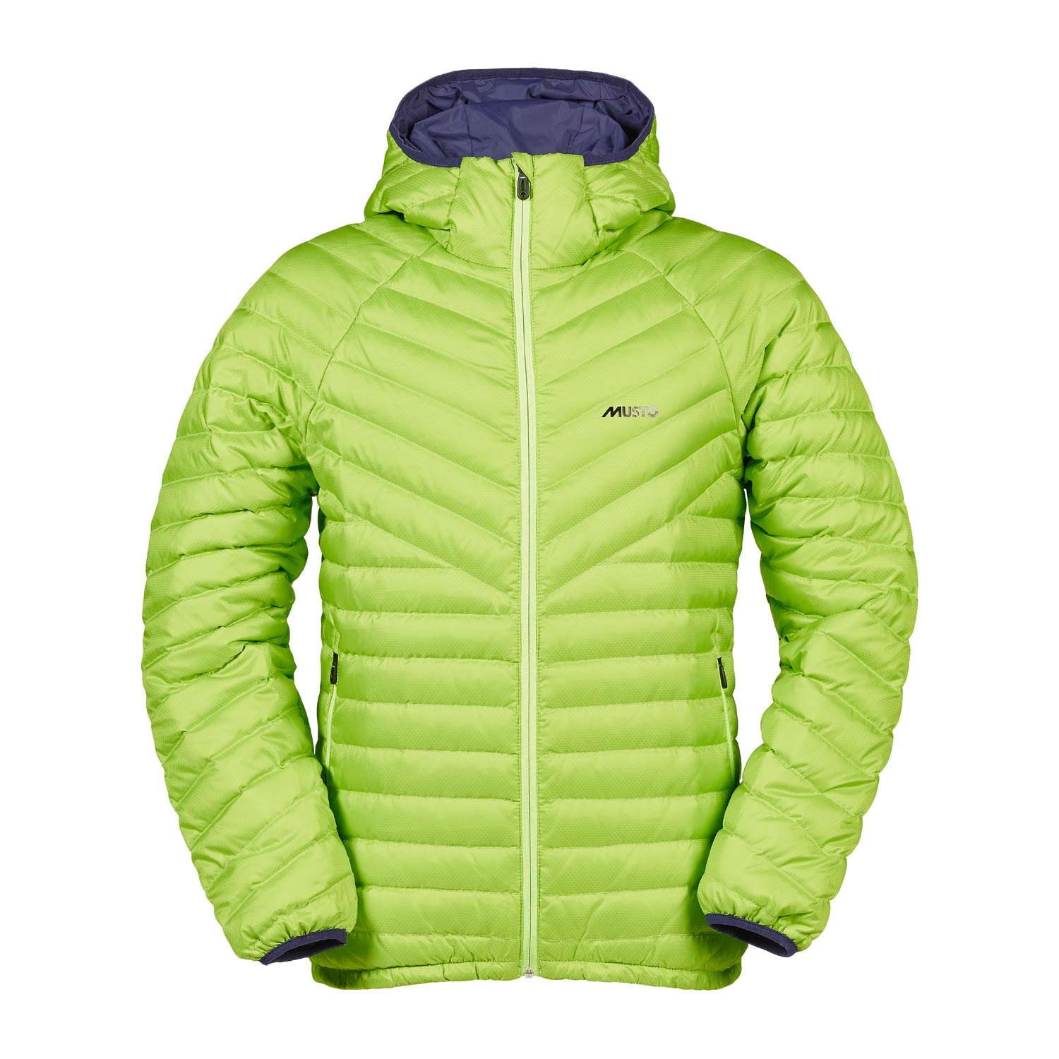 Musto Evolución Stratus Abajo Chaqueta Con Capucha - Verde Lima