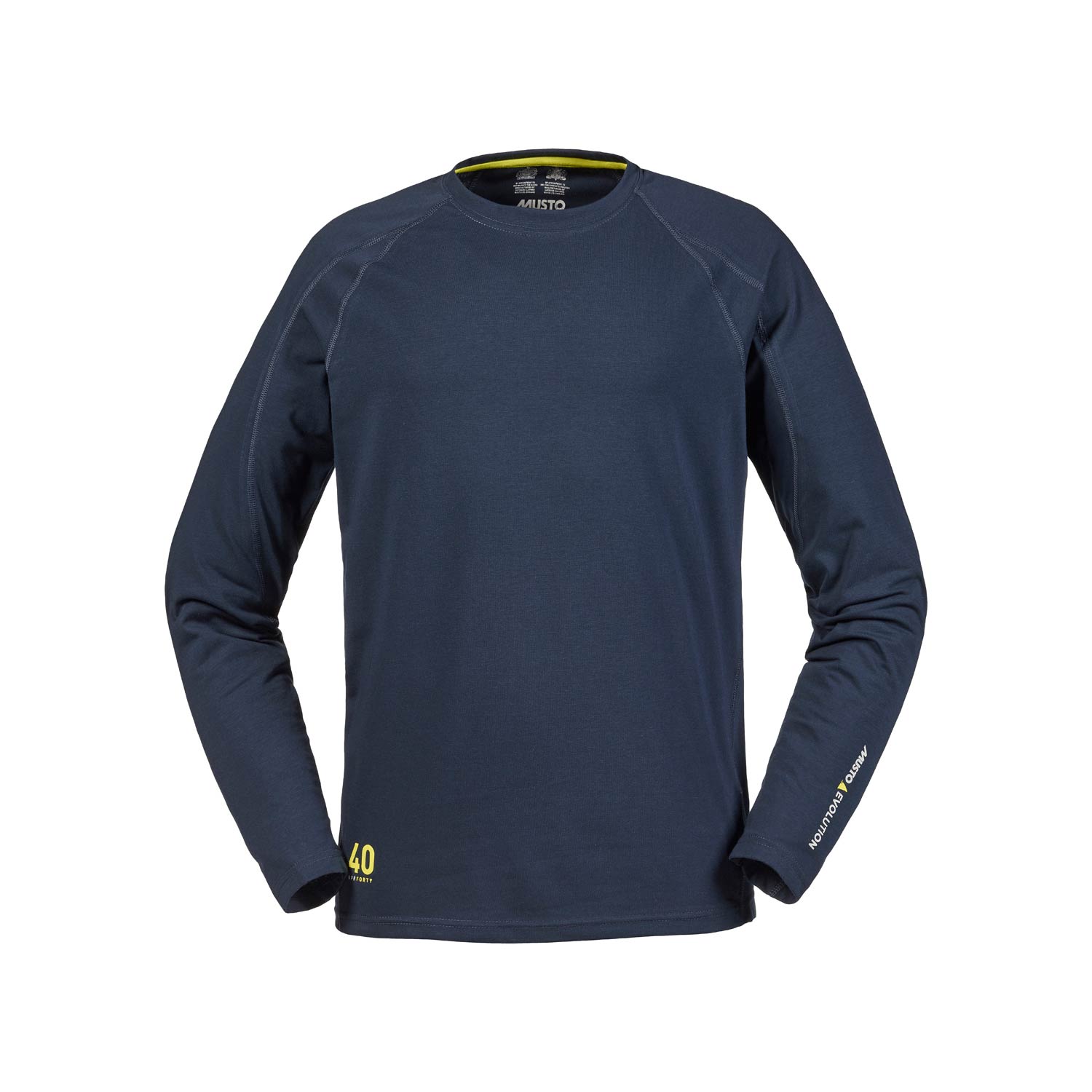 Musto Evolución Bloqueador Solar De Manga Larga De La Camiseta - True Navy