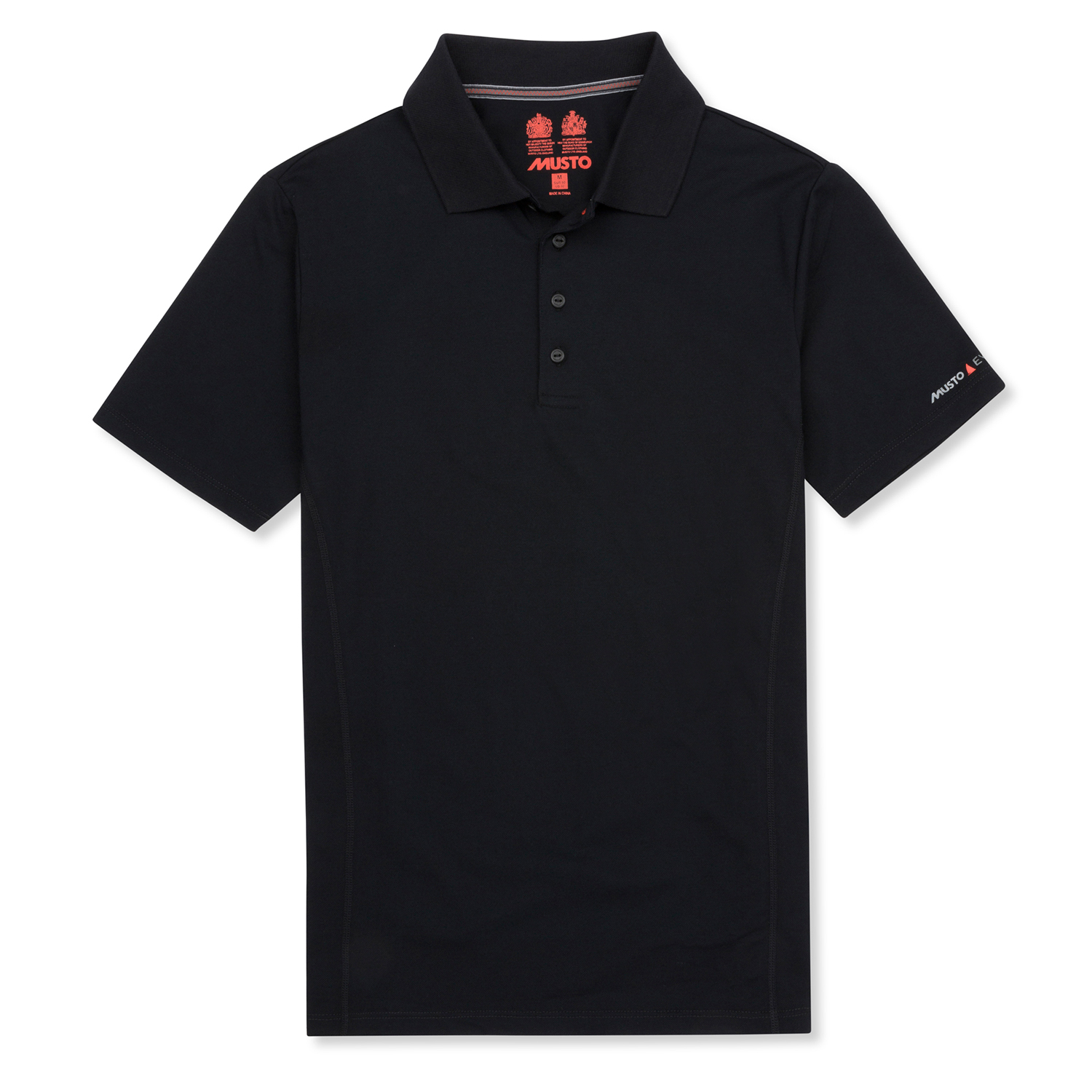 Polo Manga Corta Musto Evolution Sunblock - Negro