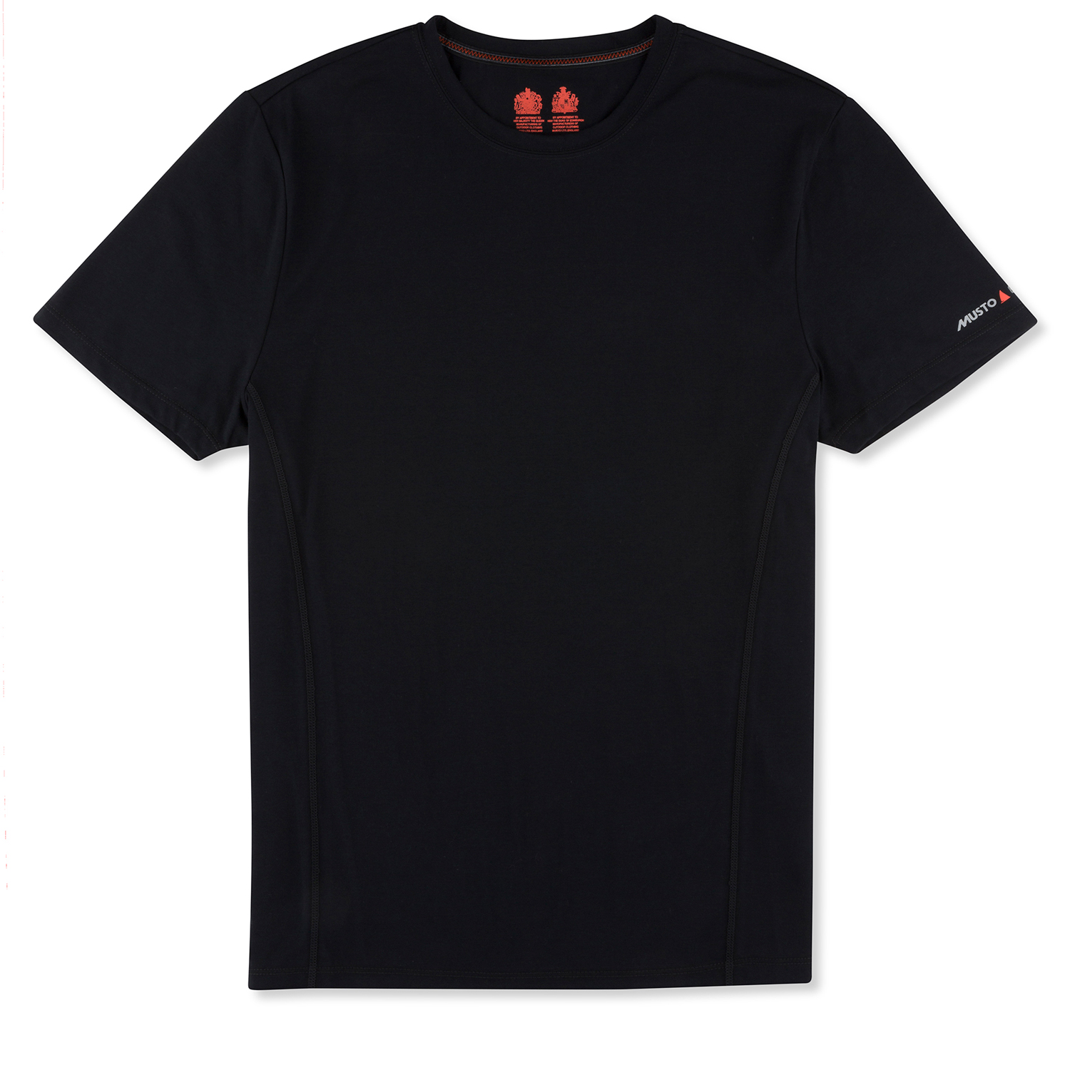 Musto Evolución Bloqueador Solar De Manga Corta De La Camiseta - Negro