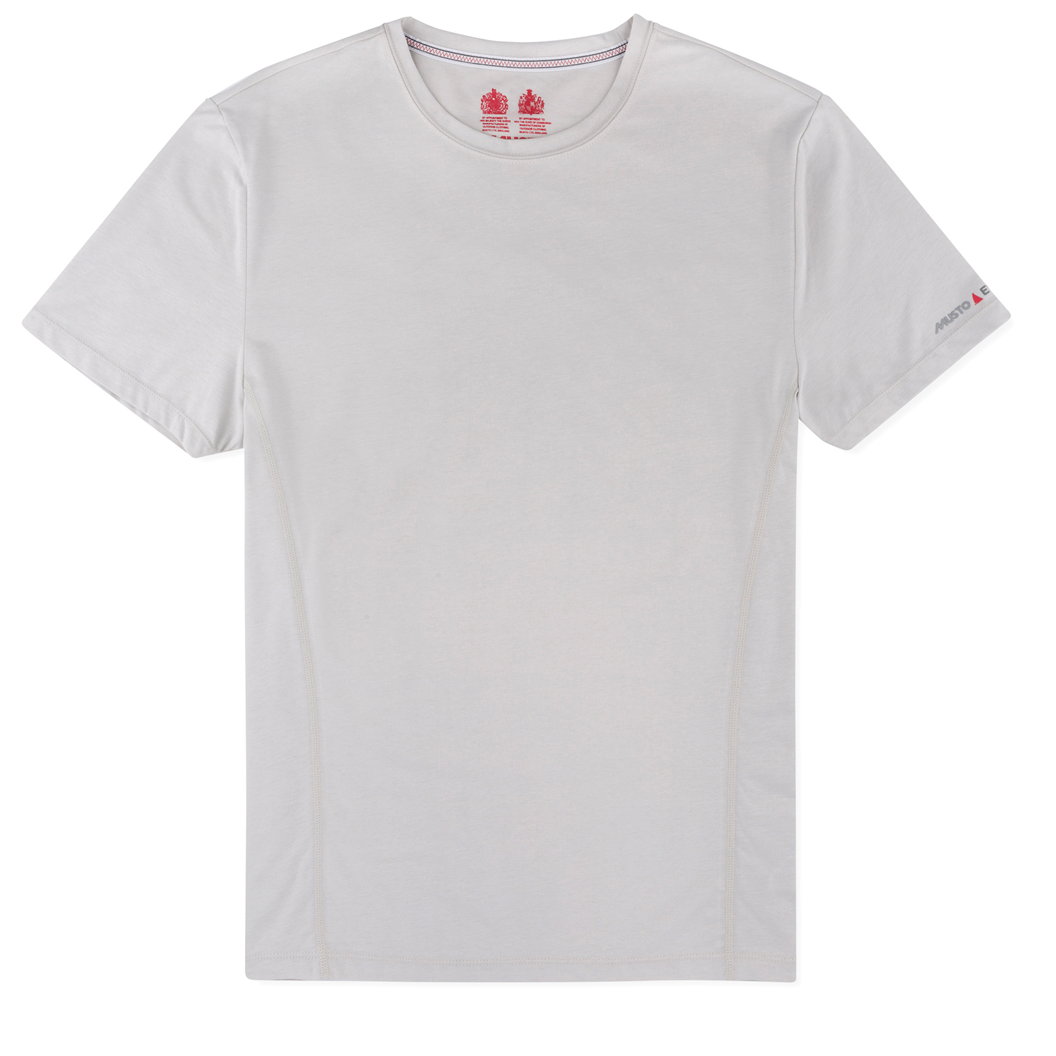 Musto Evolución Bloqueador Solar De Manga Corta De La Camiseta - Platinum